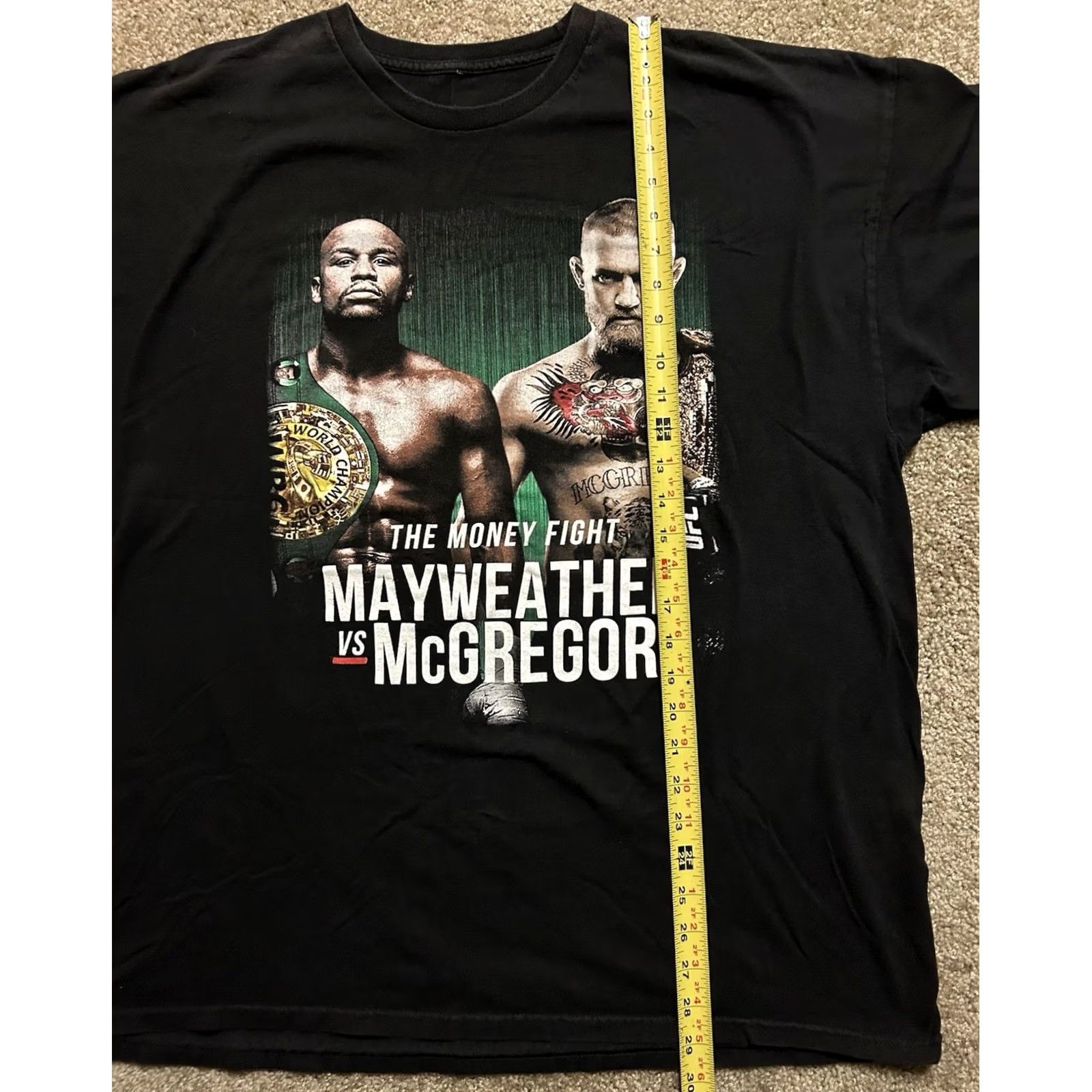 McGregor Floyd Mayweather vs Conor McGregor T Shirt Money Fight Aug 26 2017 2XL Black Mens T-Shirt Size US XXL / EU 58 / 5 - 7 Thumbnail