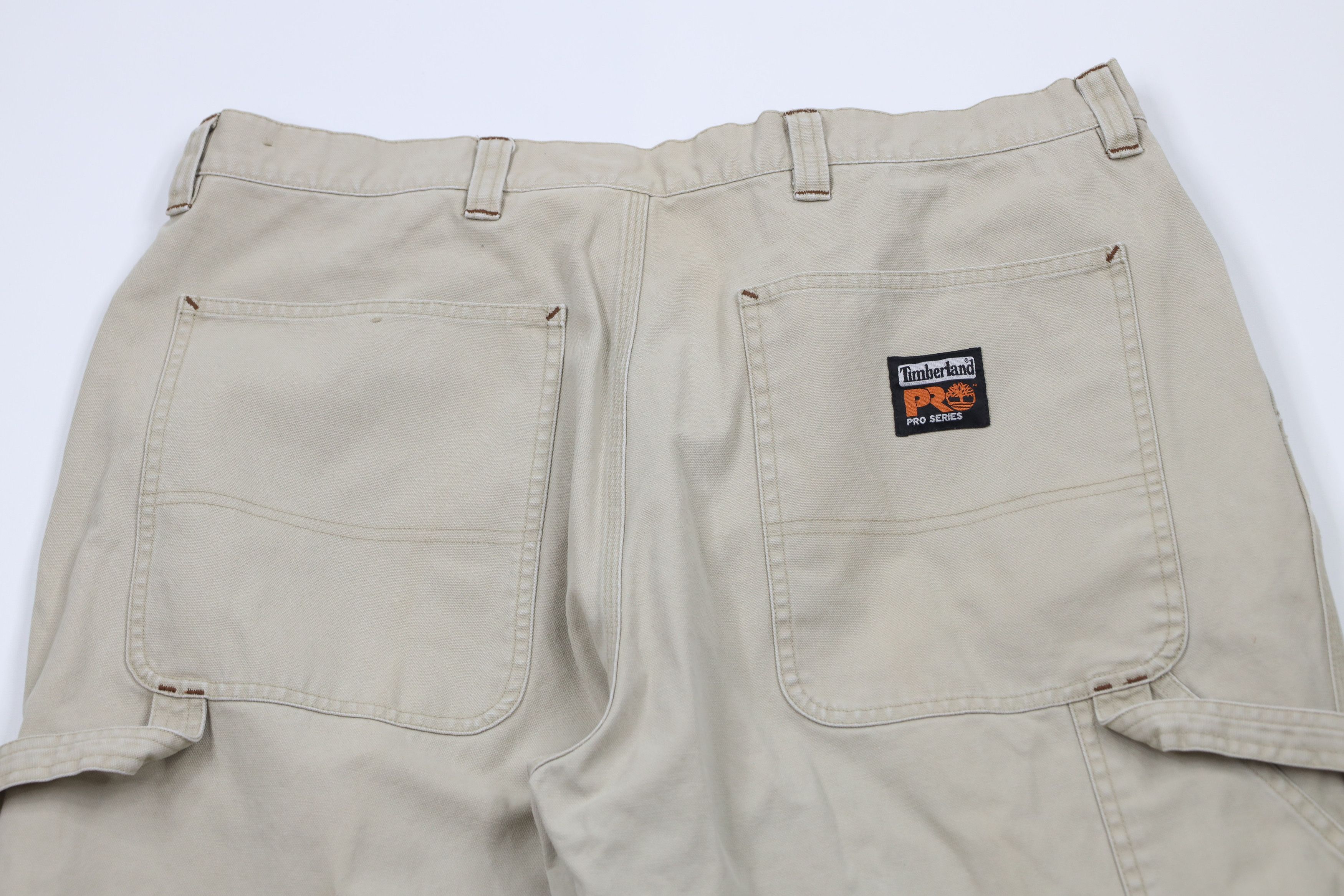 Timberland × Vintage Vintage Timberland Spell Out Wide Leg Canvas Carpenter Pants Size US 38 / EU 54 - 9 Thumbnail