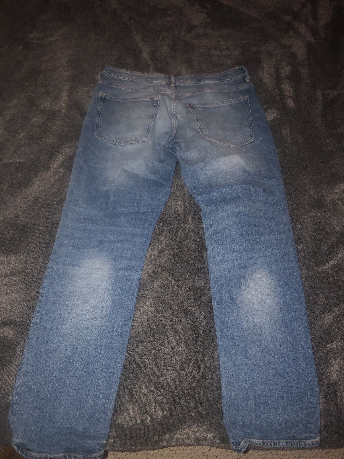 H&M Straight regular fit blue jeans Size US 36 / EU 52 - 2 Thumbnail