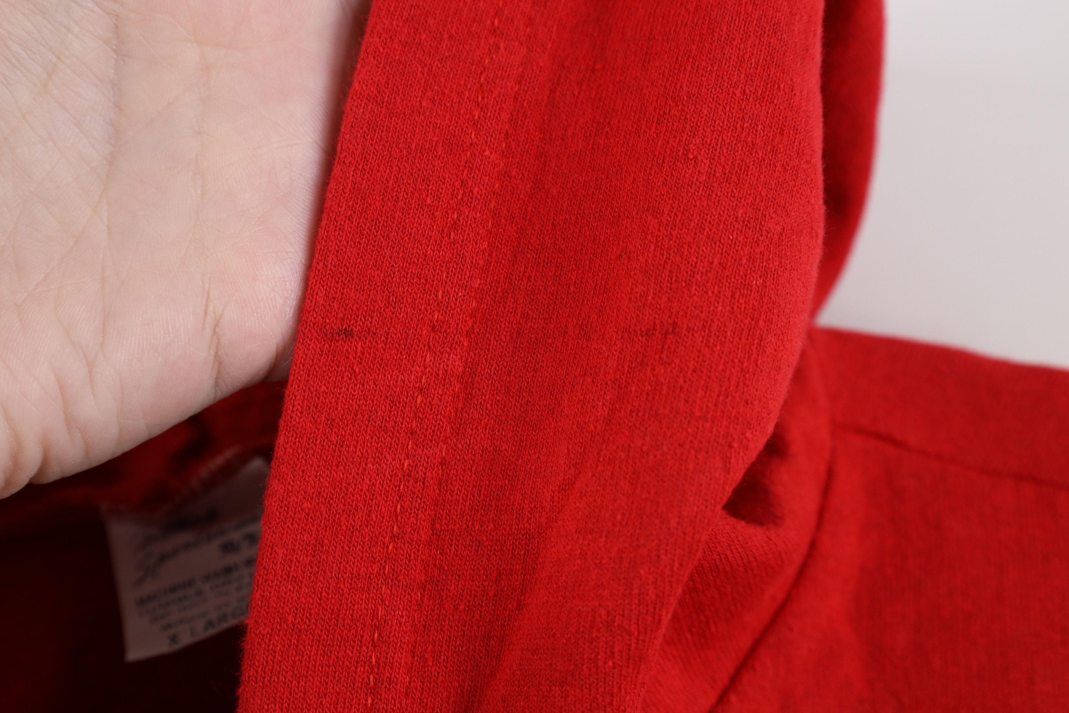 Vintage Vintage 70s Streetwear Full Zip Hoodie Sweatshirt Red USA Size US XL / EU 56 / 4 - 4 Thumbnail