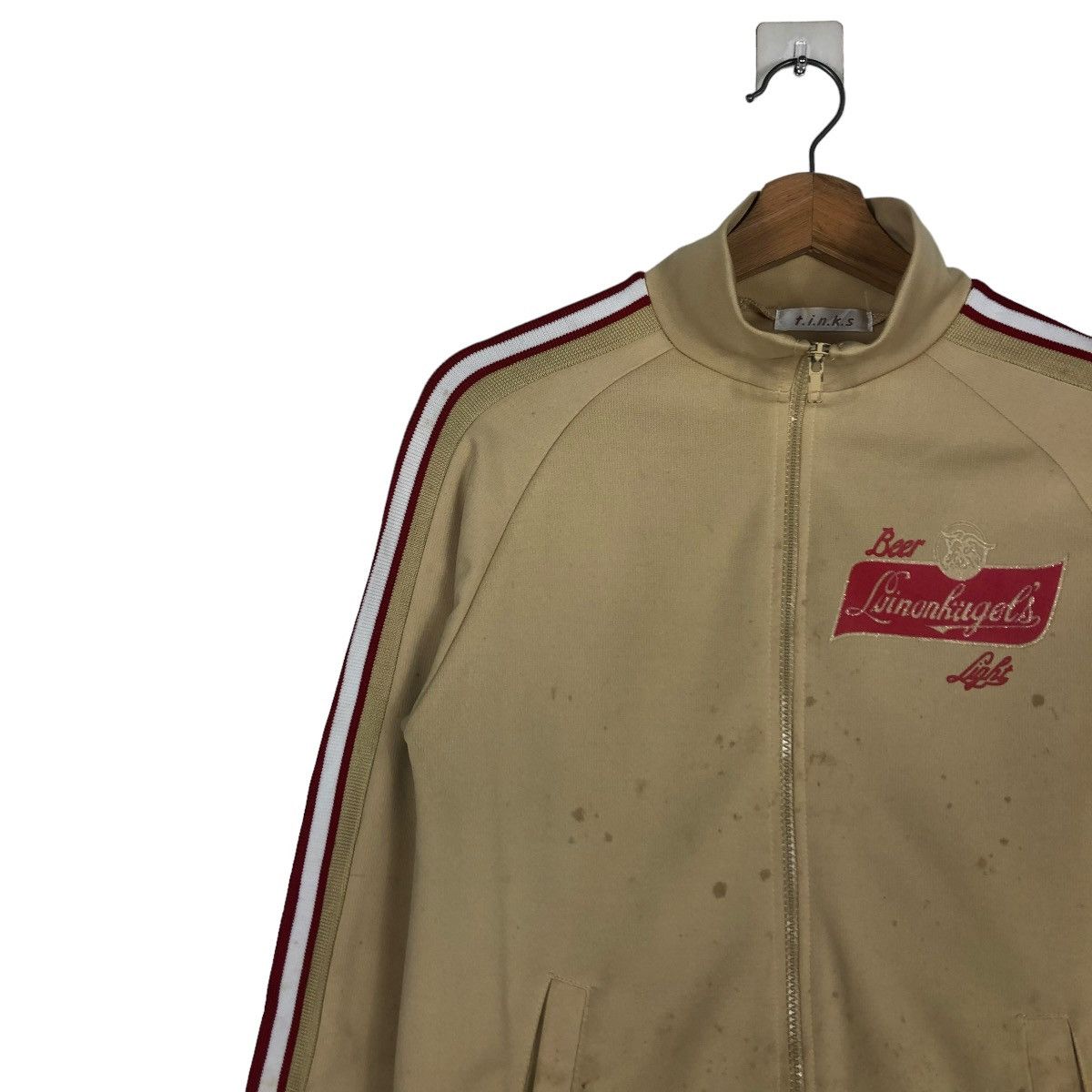 Japanese Brand 🔥VINTAGE ZIPPER JACKET TINKS BEER BOTTLE BIG LOGO Size US S / EU 44-46 / 1 - 9 Thumbnail