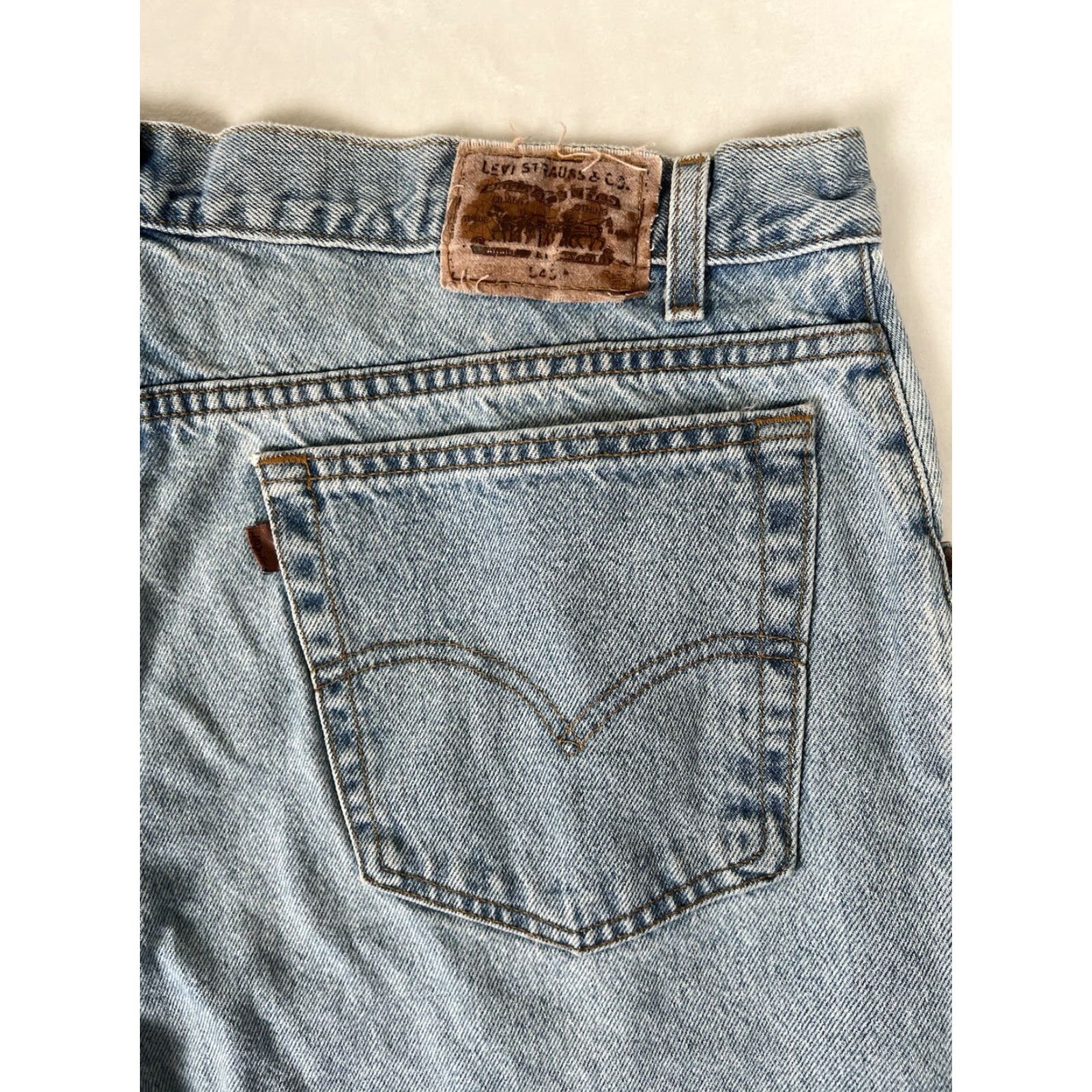 Levi's VINTAGE Levi’s 545 Jeans 40x32 USA Made 90s Levi's 500 Series Denim Jeans Mens Regular Relaxed Straight 5-Pocket Blue Orange Tab Published USA 90s Size US 40 / EU 56 - 7 Thumbnail