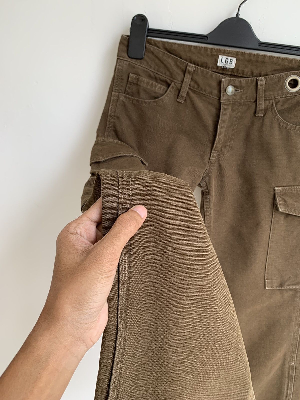 If Six Was Nine 2000s L.G.B Canvas Leg Zipper Cargo Pant Size US 26 / EU 42 - 11 Thumbnail