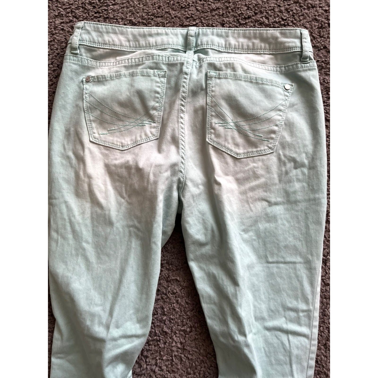 Vintage Simply Vera Vera Wang Jeans Women 8 Light Blue Cotton Skinny Ankle Jeans Womens Size 30" / US 8 / IT 44 - 4 Thumbnail