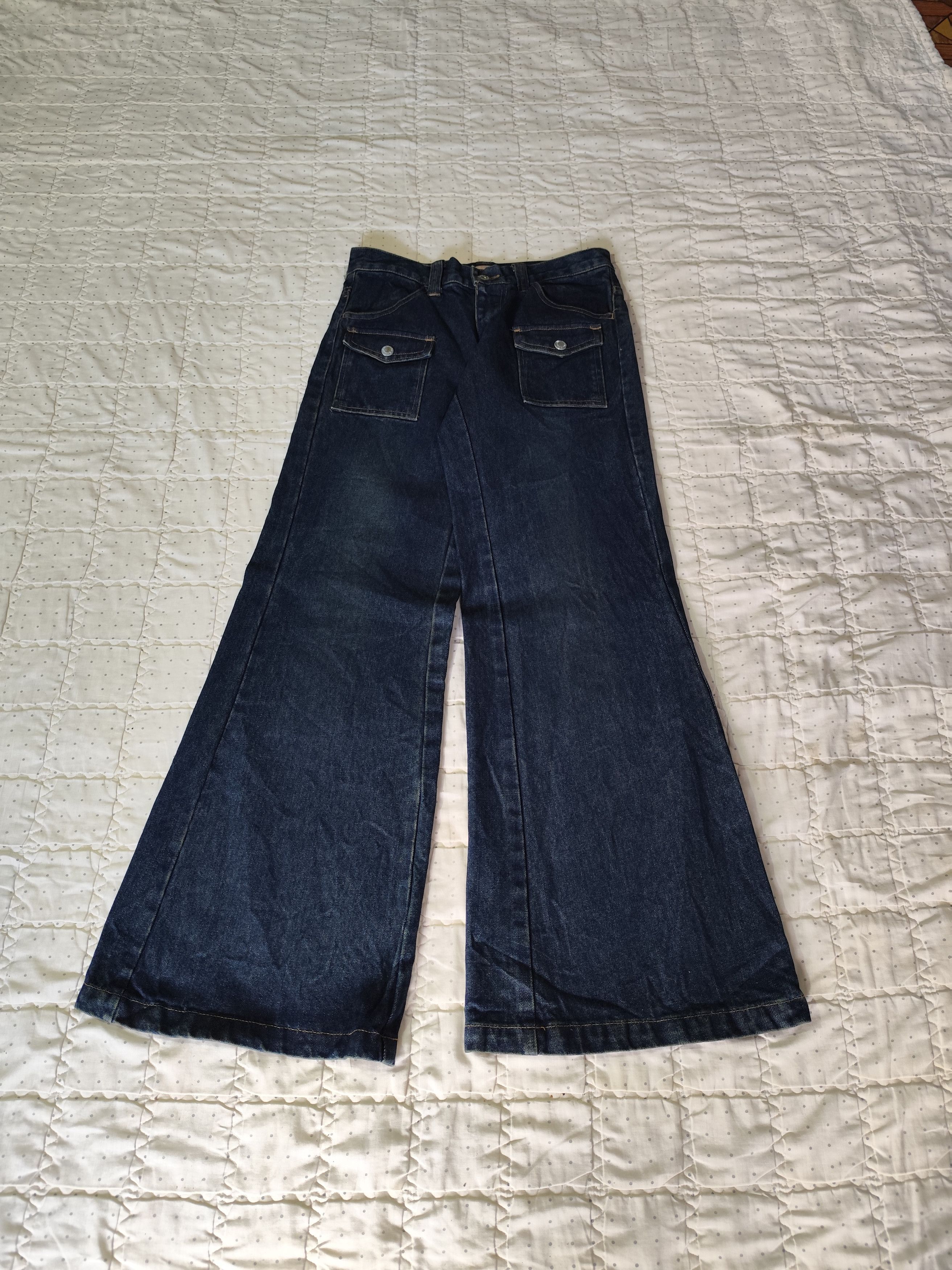 Japanese Brand Vintage Romantic Mocha Flare Bushpant Denim J019 Size 28" / US 6 / IT 42 - 1 Thumbnail