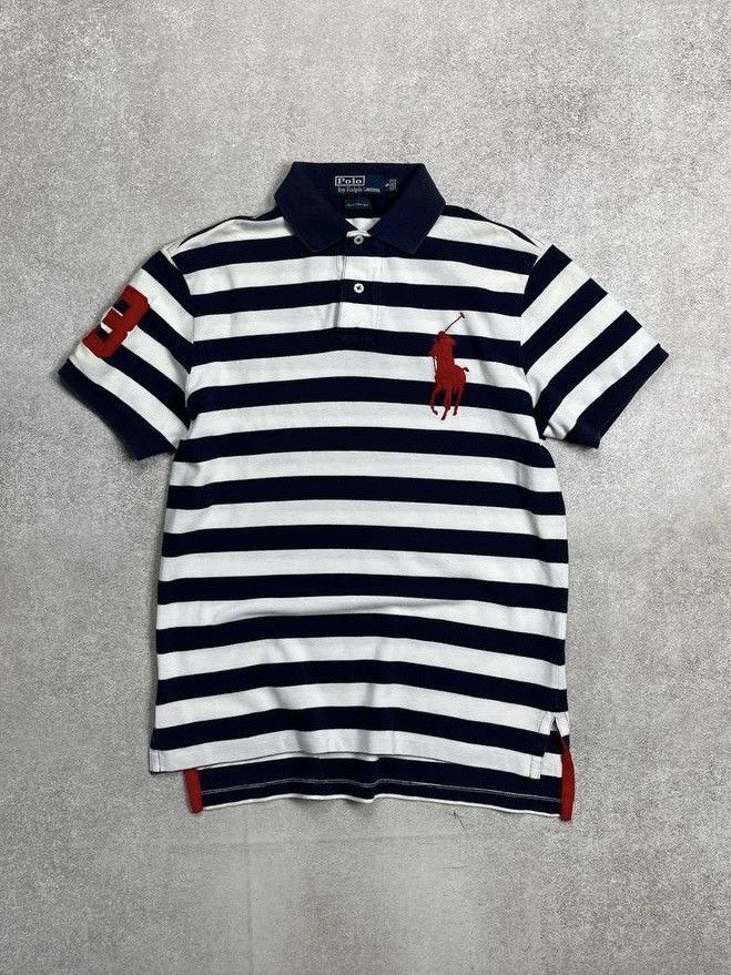 Polo Ralph Lauren × Vintage Vintage Polo Ralph Lauren Striped Pig Pony Chief Keef Shirt Size US S / EU 44-46 / 1 - 1 Thumbnail