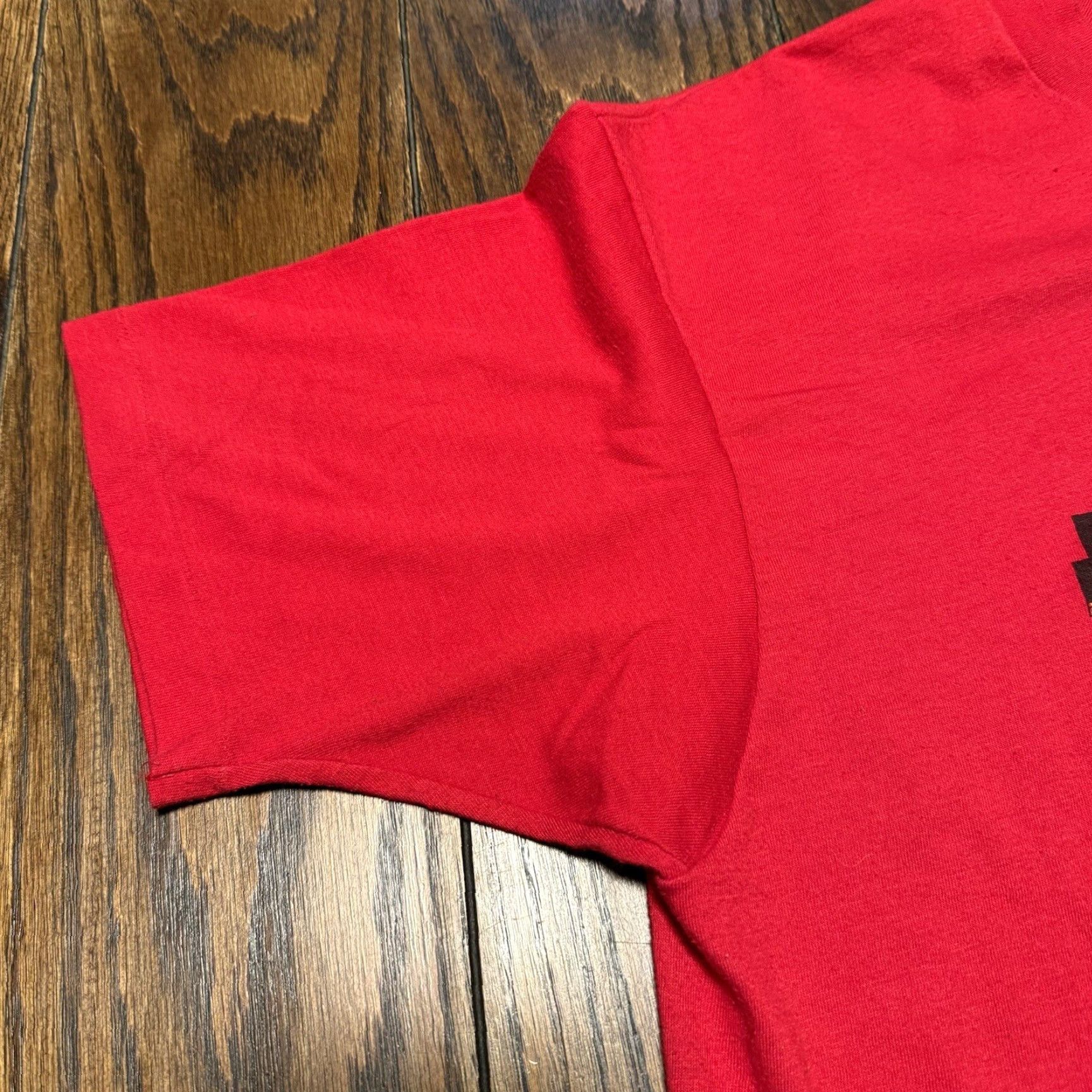 Vintage VINTAGE Pittsburgh Skyline T Shirt XL 1980s USA Point State Park PA Bridges Boat Mens Graphic Tee Red Size US XL / EU 56 / 4 - 4 Thumbnail