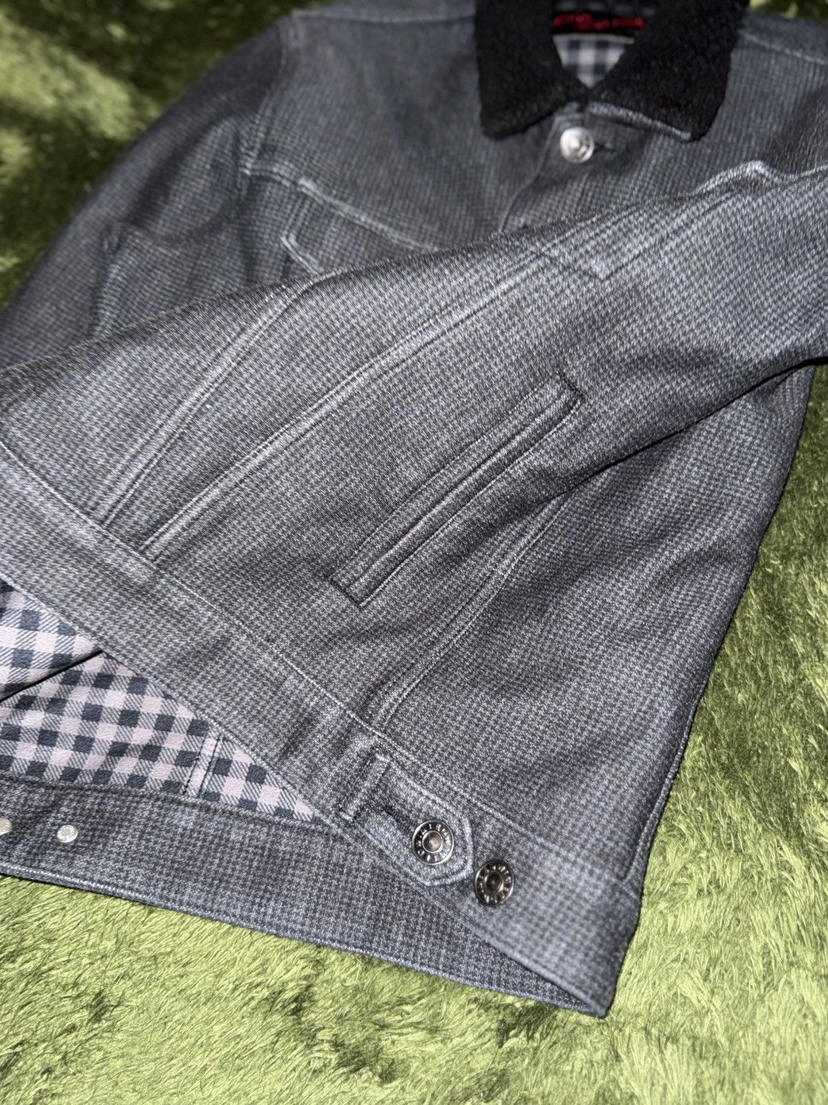 Edwin [XL] Edwin Japan Boa Collar Trucker Jacket Size US XL / EU 56 / 4 - 8 Thumbnail