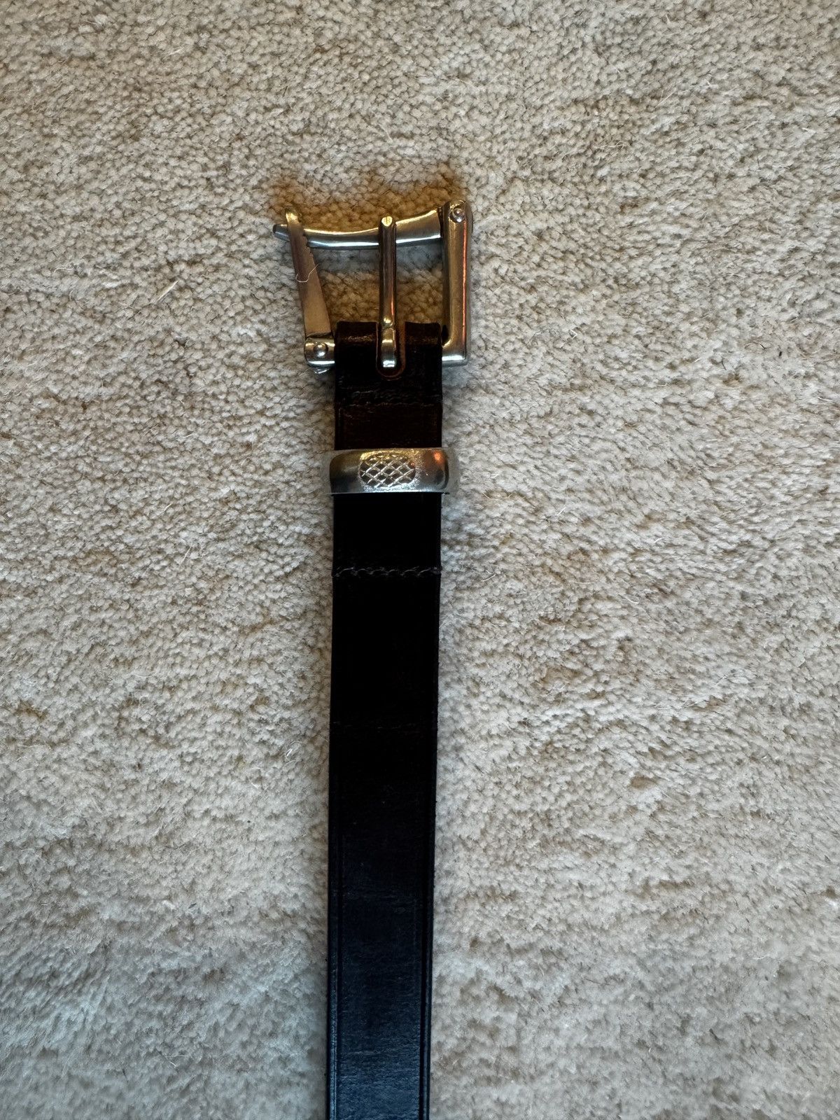 Other Martin Faizey pewter chestnut brown Belt sz 32 Size 32 - 4 Thumbnail