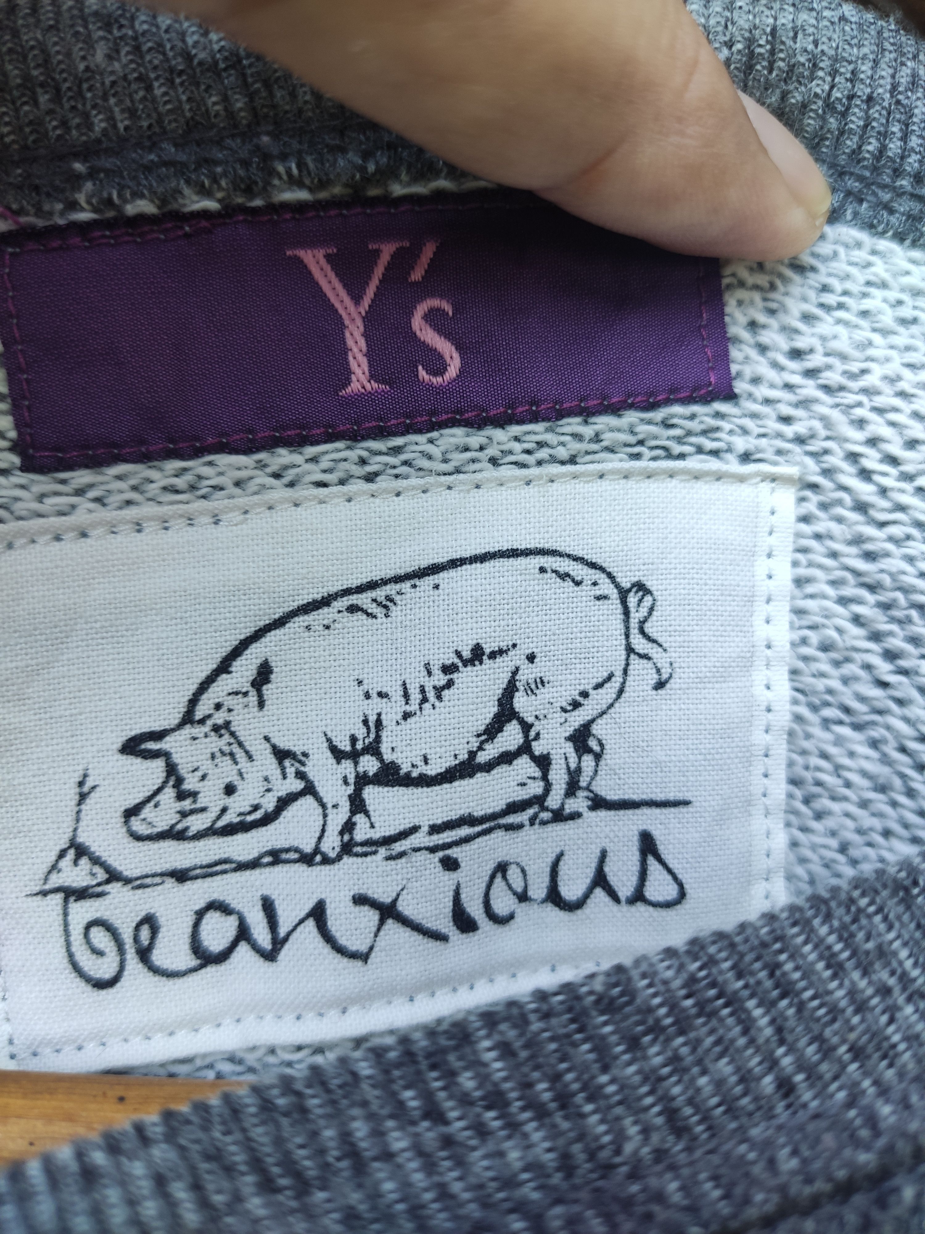 Yohji Yamamoto Y's sweatshirt Y's bean xious for sample Size US S / EU 44-46 / 1 - 6 Thumbnail