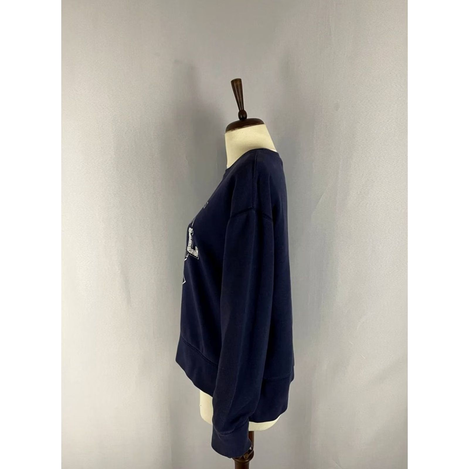 Polo Ralph Lauren Polo Ralph Lauren Womens Sweatshirt Size M Navy Cotton Crew Neck Long Sleeve Size M / US 6-8 / IT 42-44 - 6 Thumbnail