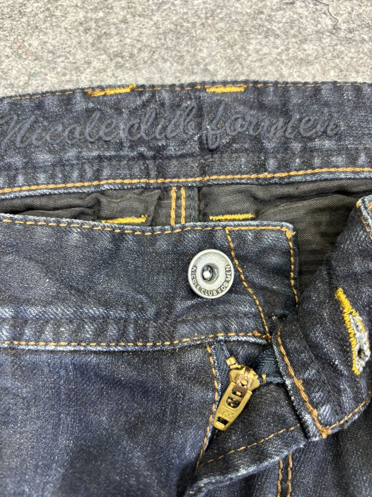Nicole Club 💥Flare Multipockets💥NCFM Indigo Flare Denim K35 Size US 34 / EU 50 - 7 Thumbnail