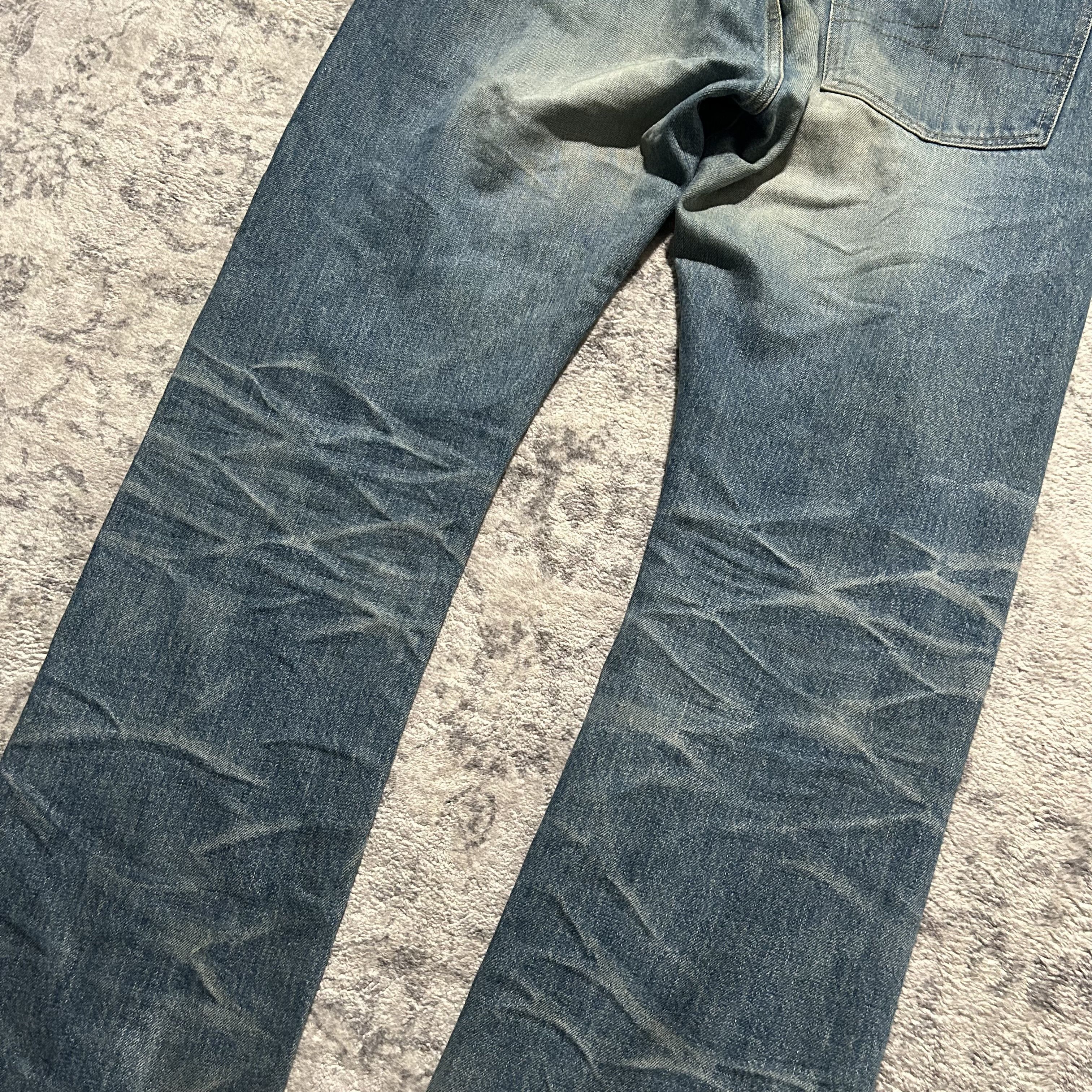 Isamu Katayama Backlash Isamu Katayama Backlash Leather Repaired Jeans Size US 33 - 11 Thumbnail