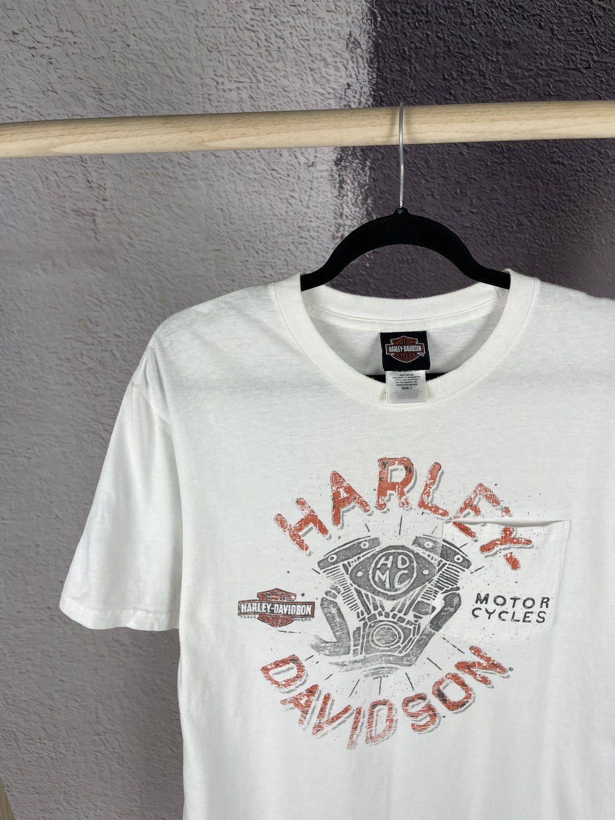 Harley Davidson Harley-Davidson Motorcycles Las Vegas Nevada big logo tee Size US L / EU 52-54 / 3 - 4 Thumbnail