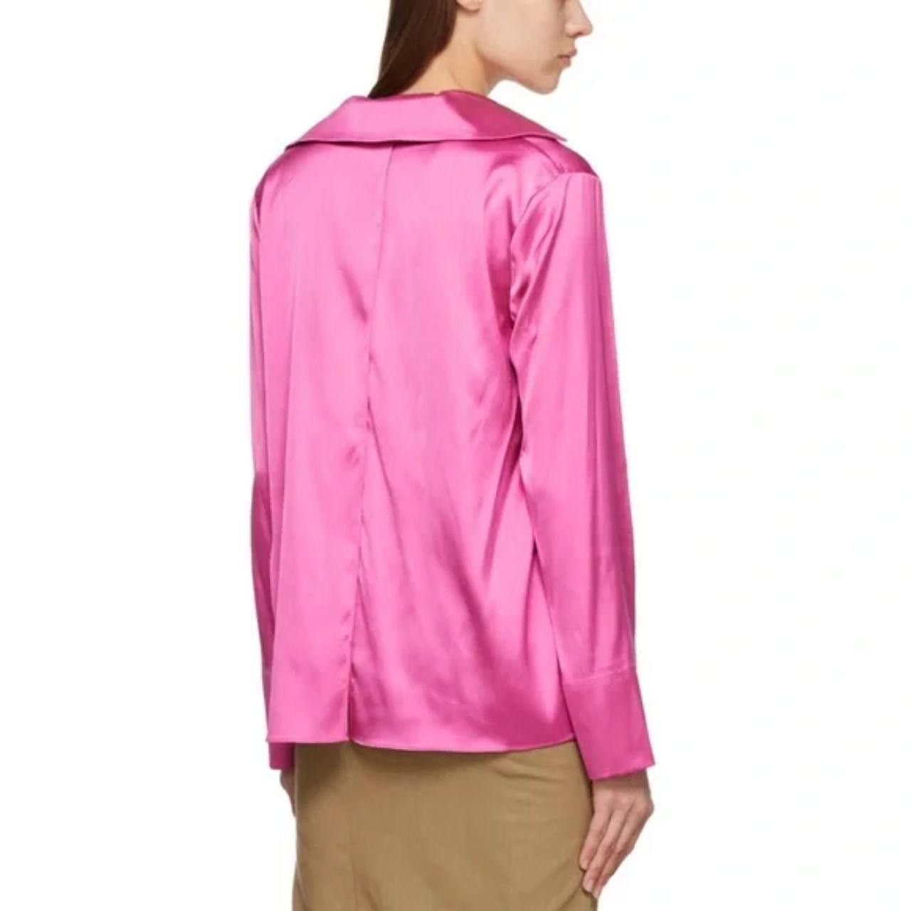 Jacquemus JACQUEMUS Pink Le Papier “Le Chemise Notte” satin blouse Size S / US 4 / IT 40 - 3 Thumbnail