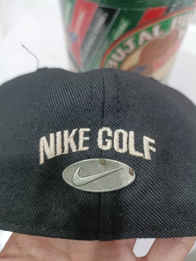 Nike Vintage Nike Swoosh Emboidered Fitted Golf Snapback Hat Size ONE SIZE - 3 Thumbnail