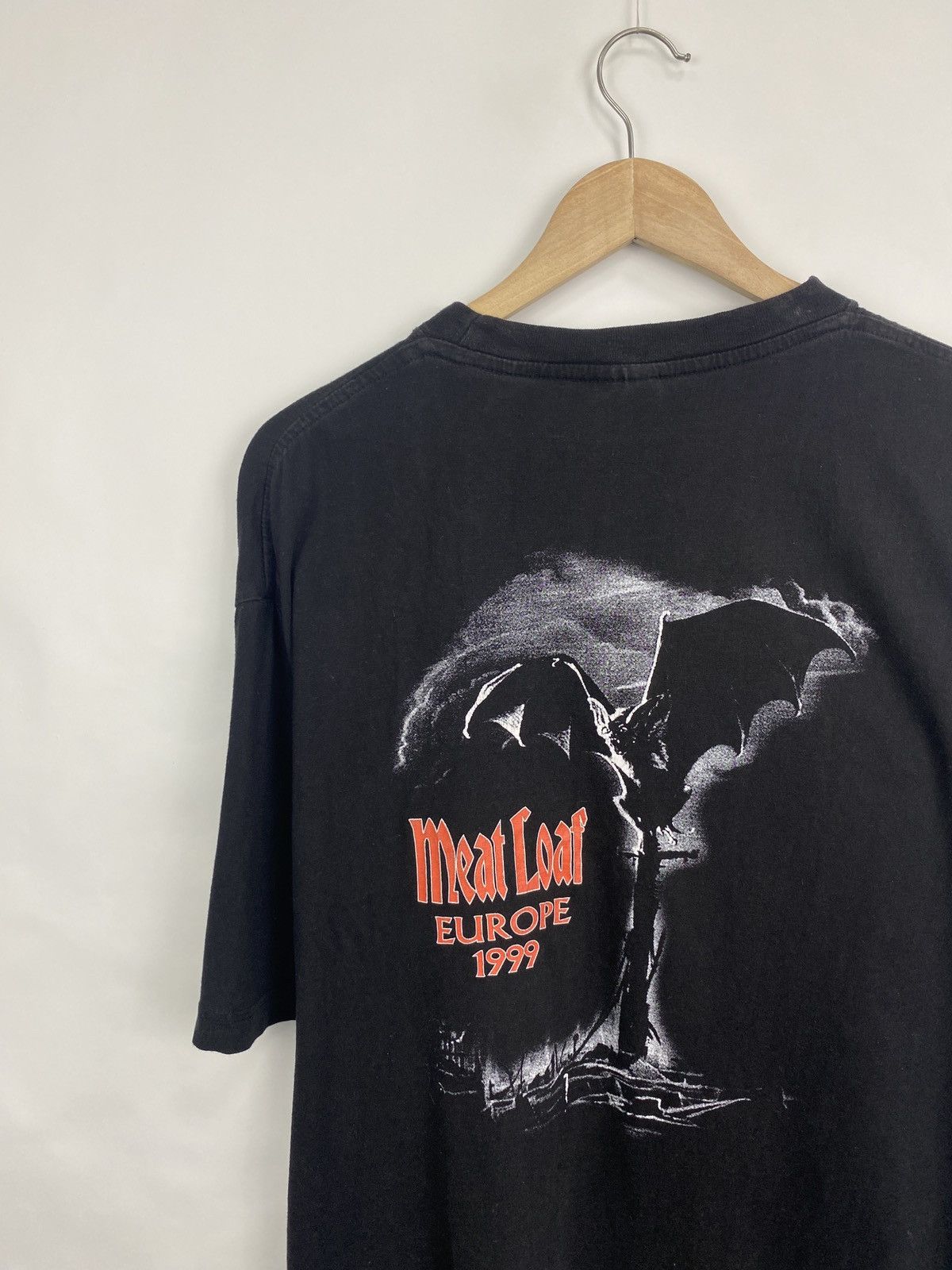 Band Tees 🇺🇸 Vintage 1999 Meat Loaf Europe Tour Rock T-Shirt Rare Retro Size US XL / EU 56 / 4 - 10 Thumbnail