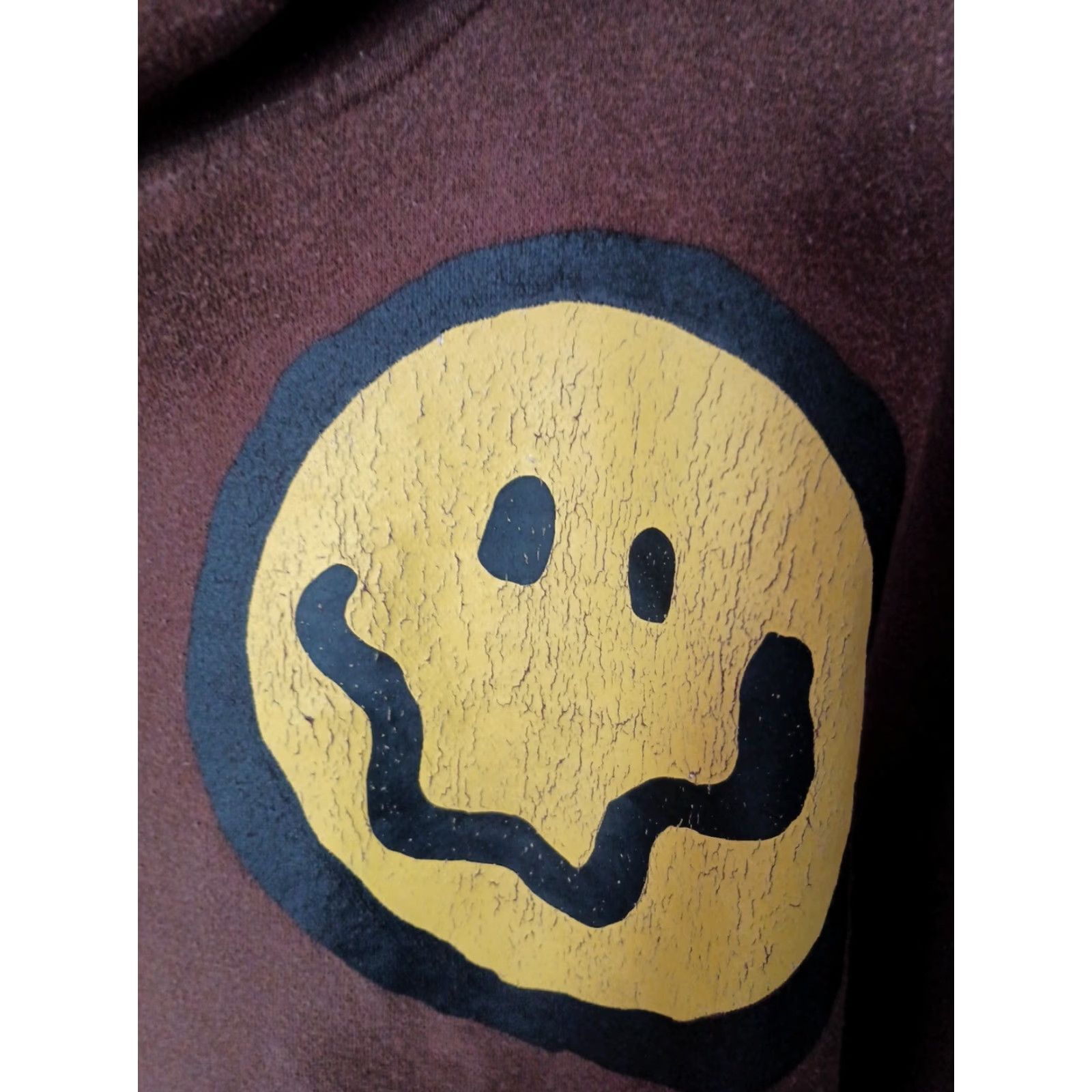 Pacsun VINTAGE PacSun Brown Smiley Face Hoodie All Over Print Hoodie Men M Size US M / EU 48-50 / 2 - 4 Thumbnail