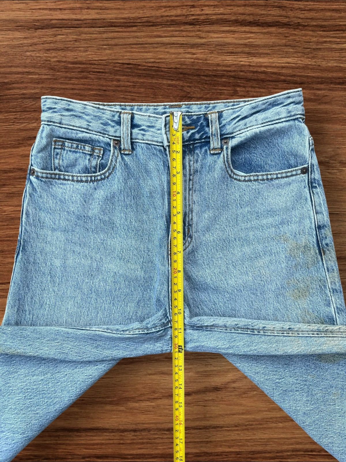 Japanese Brand × Vintage Vintage Japanese Brand Dirty Washed High Rise Wide Leg Jeans Size 26" / US 2 / IT 38 - 11 Thumbnail