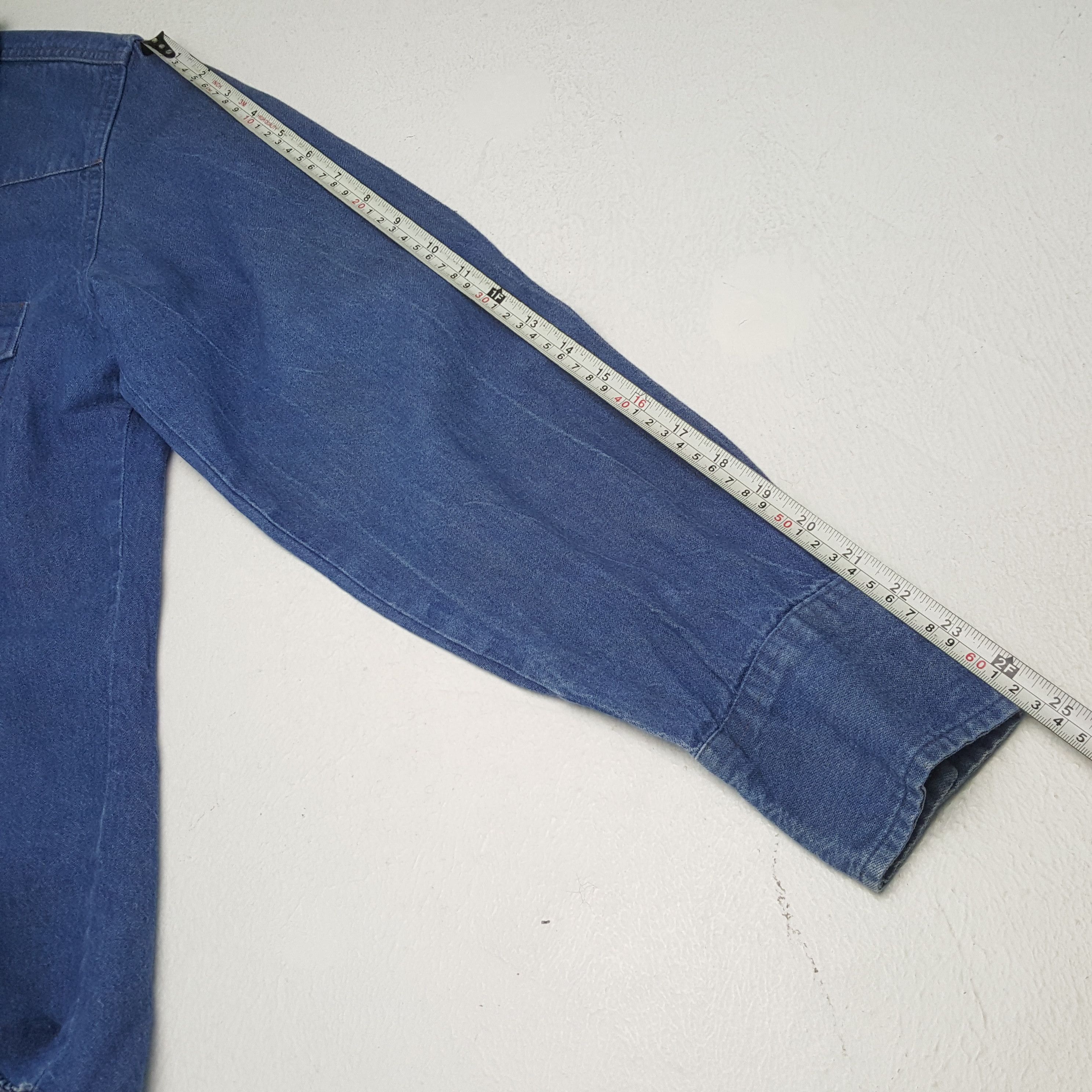 Vintage × Wrangler Vintage WRANGLER American Classic Western Denim Shirt Size US L / EU 52-54 / 3 - 5 Thumbnail