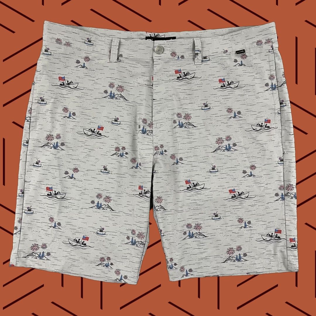 TravisMathew Travis Mathew Shorts Men 40 10" Gray USA Flag Boating Patriotic Chino Size US 40 / EU 56 - 1 Thumbnail