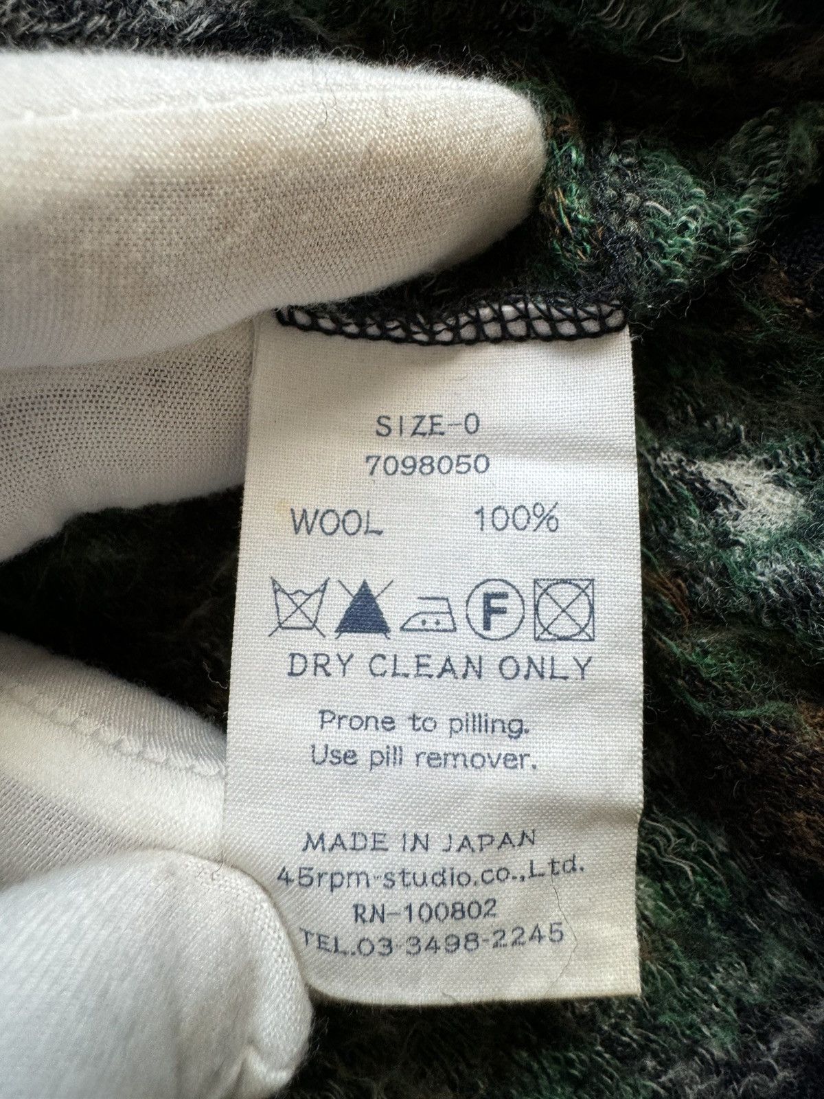 45rpm × Japanese Brand 45r studio global Sweater dress artisanal wool floral sz 0 Size ONE SIZE - 4 Thumbnail