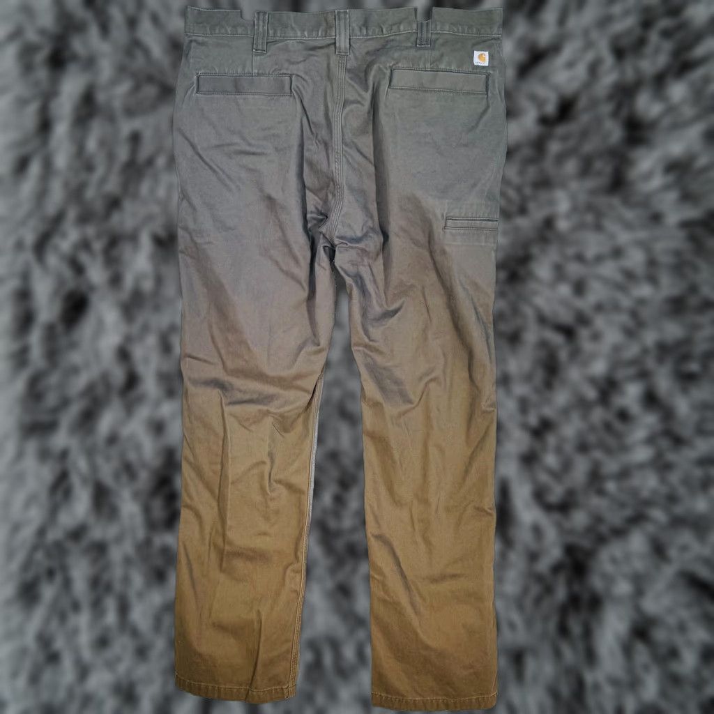 Carhartt Carhartt Pants Mens 38x34 Brown Relaxed Straight Cotton Workwear Zip Fly Utility Baggy Style: Straight, Dark Wash — USA Logo Mens Size US 38 / EU 54 - 1 Thumbnail