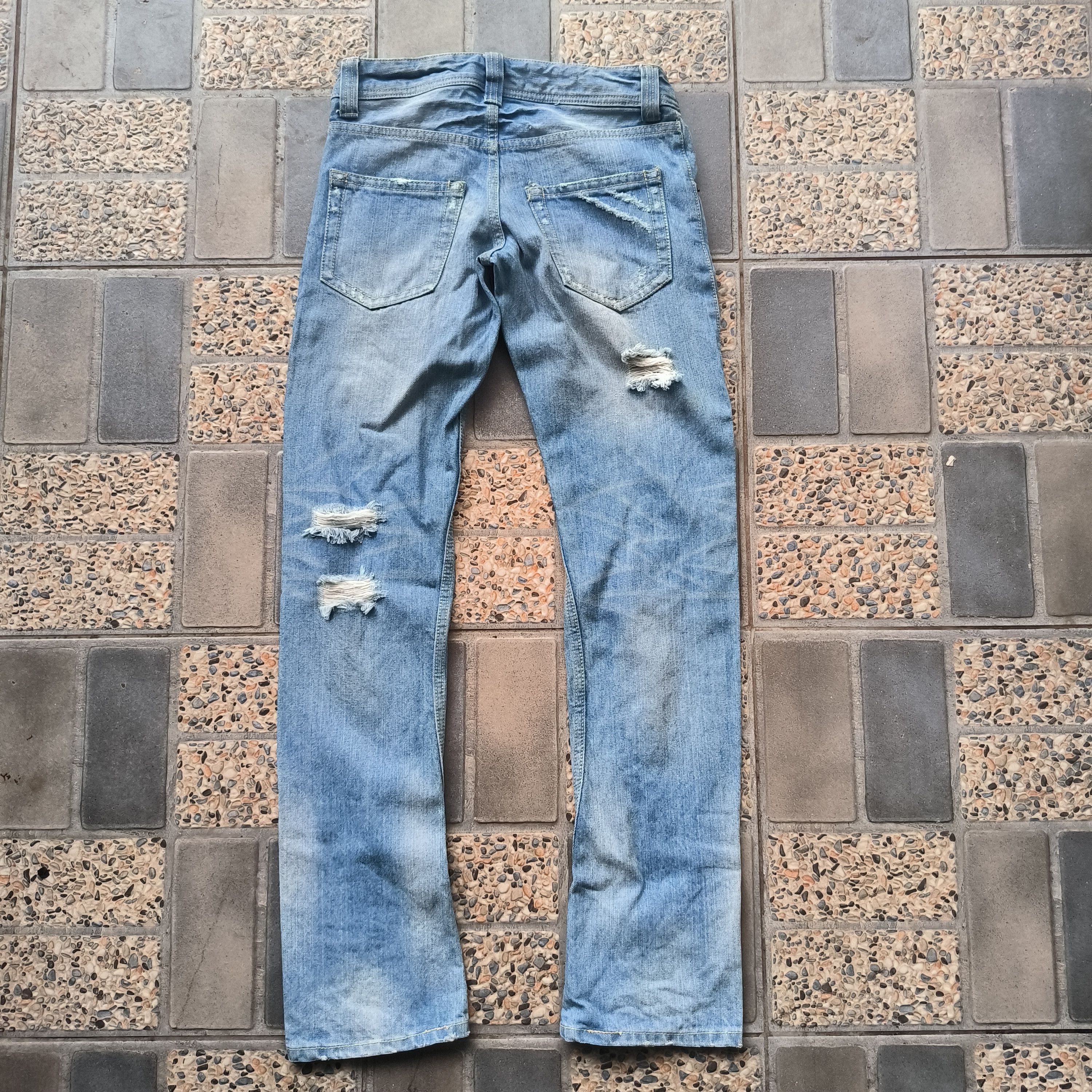 Japanese Brand one way japan distressed jeans Size US 30 / EU 46 - 6 Thumbnail
