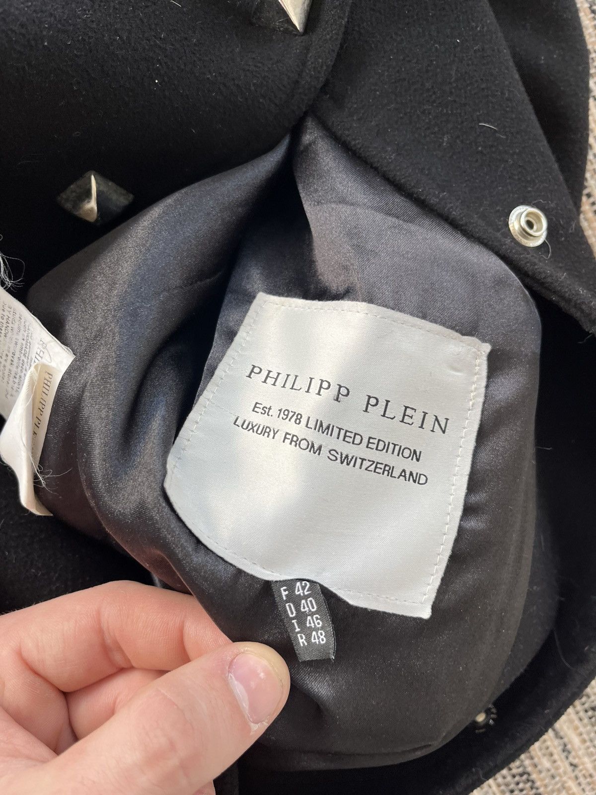 Philipp Plein Vintage Philipp Plein Wool Jacket Fur Collar Gothic Luxury Size M / US 6-8 / IT 42-44 - 16 Thumbnail