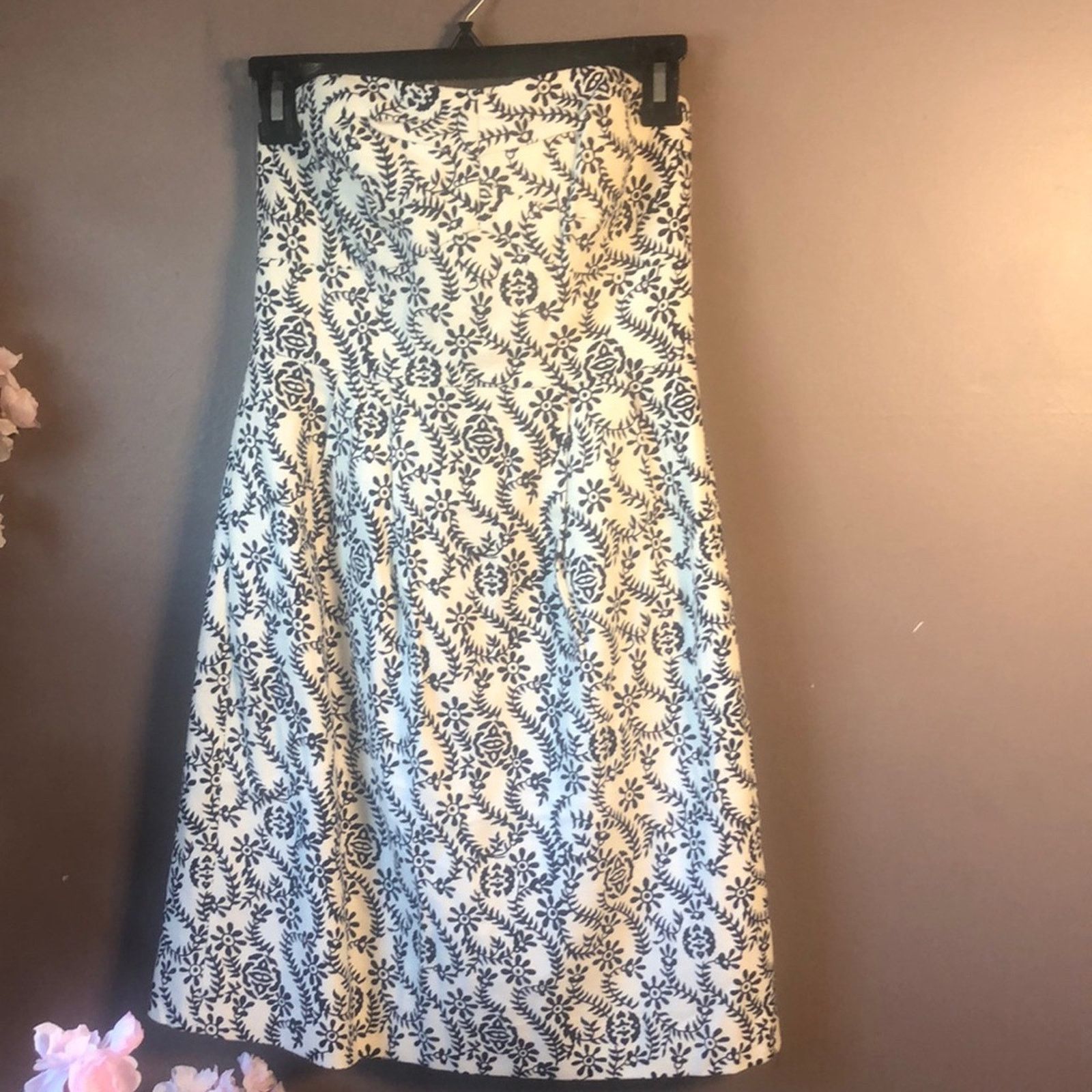J.Crew Dress Jcrew Linen strapless summer dress Size S / US 4 / IT 40 - 1 Thumbnail