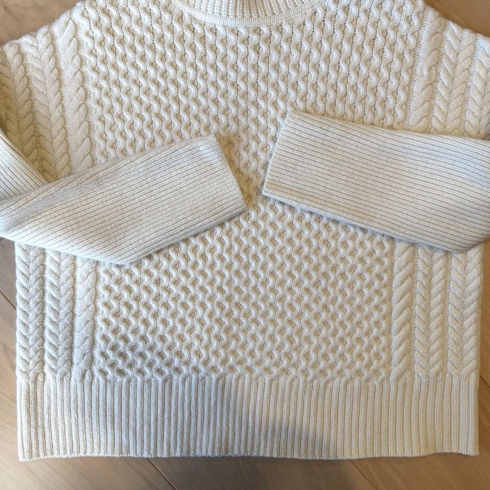 AYR AYR Sweater Women's S Ivory Wool Glam Boho Party Outdoors Size S / US 4 / IT 40 - 5 Thumbnail