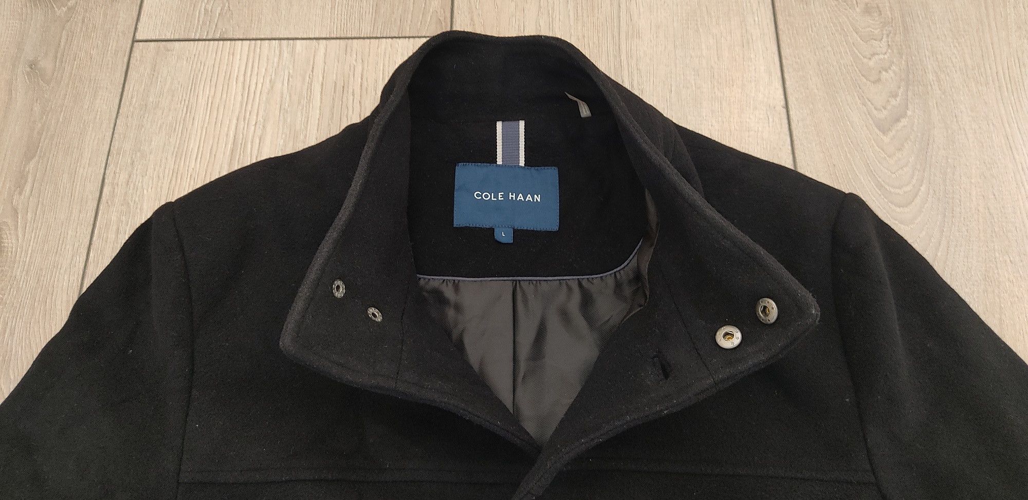 Cole Haan Cole Haan Mens Four Button Wool Coat - Size L Size US L / EU 52-54 / 3 - 3 Thumbnail