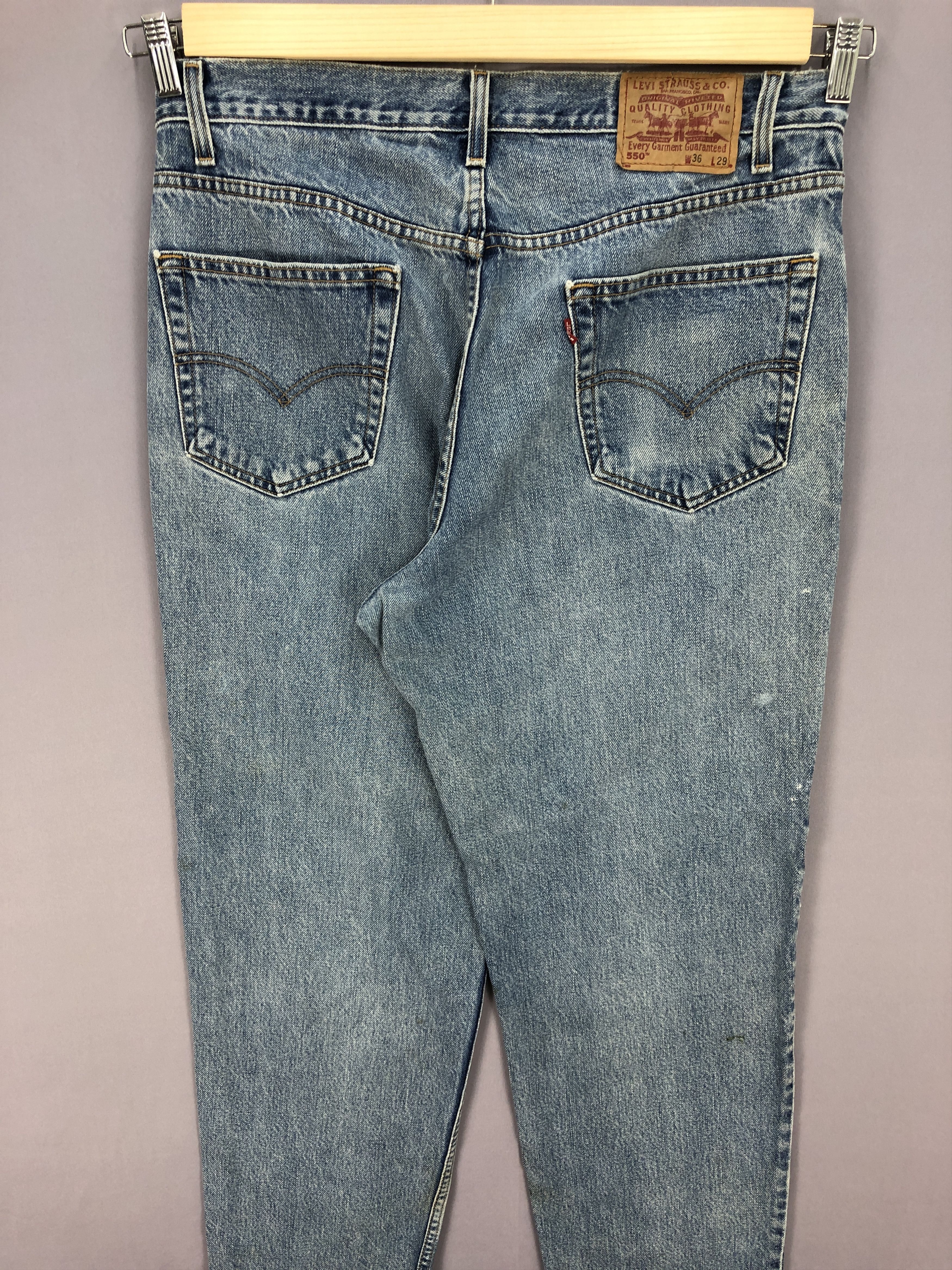 Levi's Vintage Levis Faded Distressed Jeans Levis 550 Painter Denim Size US 36 / EU 52 - 4 Thumbnail