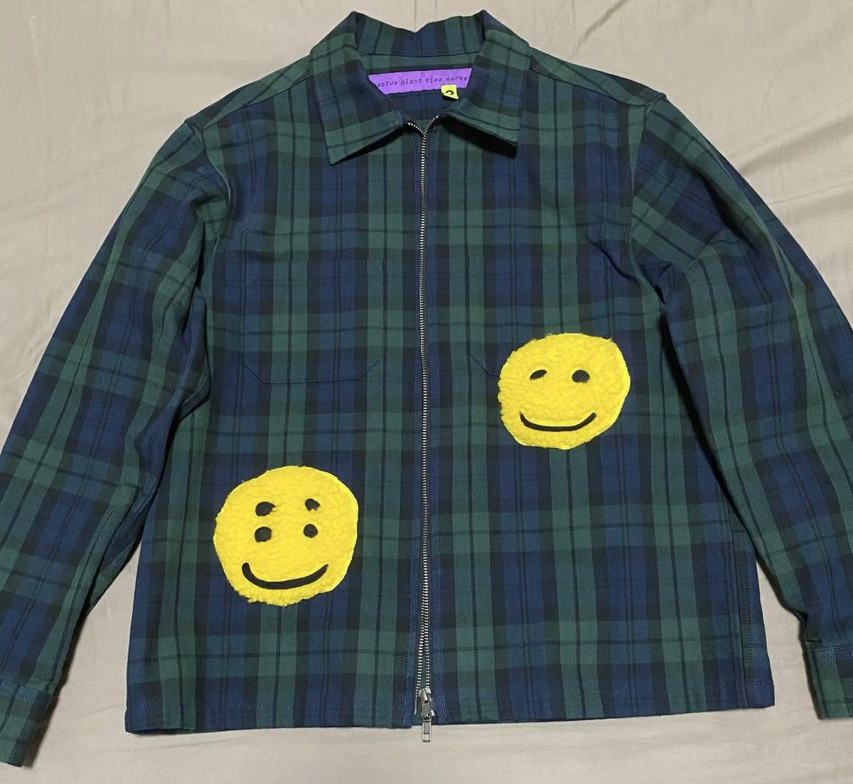 Cactus Plant Flea Market × Human Made cpfm cactus plant flea market check zip up work Jacket Size US M / EU 48-50 / 2 - 1 Thumbnail