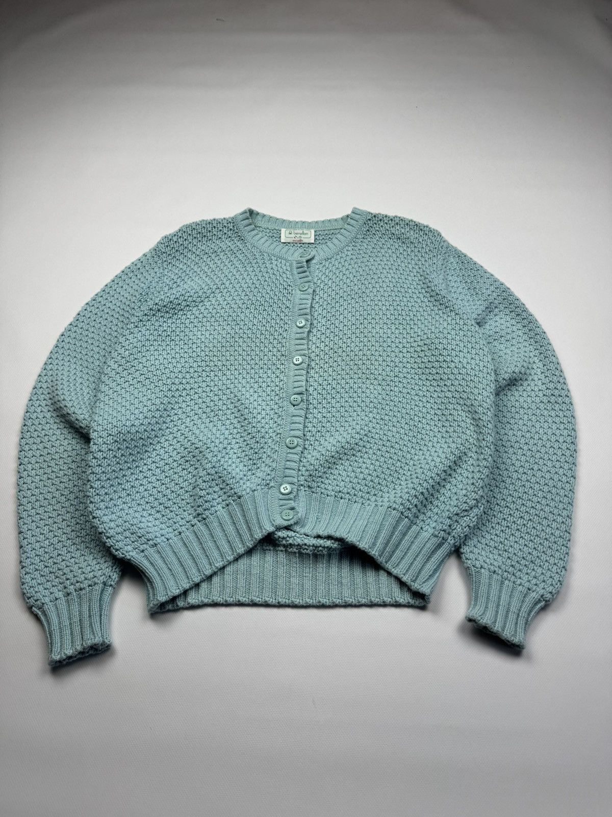 Benetton Vintage Benneton Knit Womans Cardigan Size L / US 10 / IT 46 - 2 Thumbnail