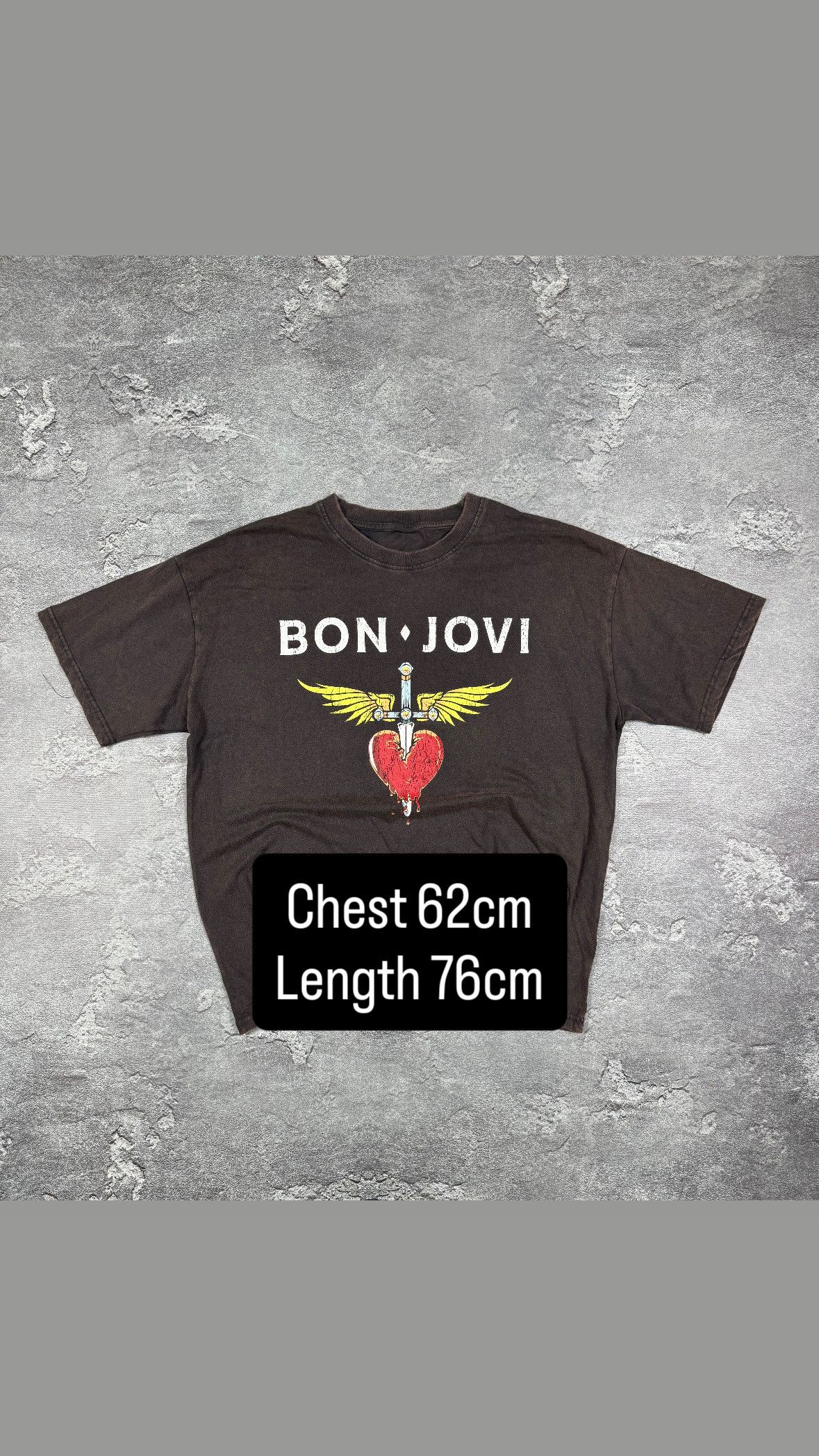 Bon Jovi Bon Jovi Faded T-Shirt Tee Size XL Streetwear Gothic Rock Size US XL / EU 56 / 4 - 2 Thumbnail