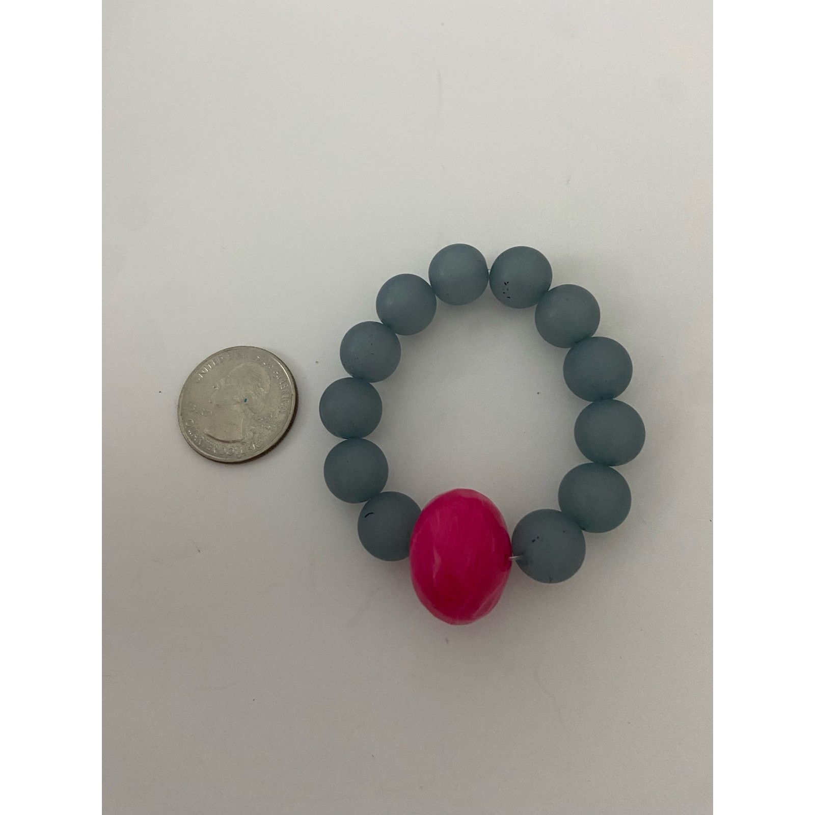 Handmade blue bead bracelet Size ONE SIZE - 4 Thumbnail