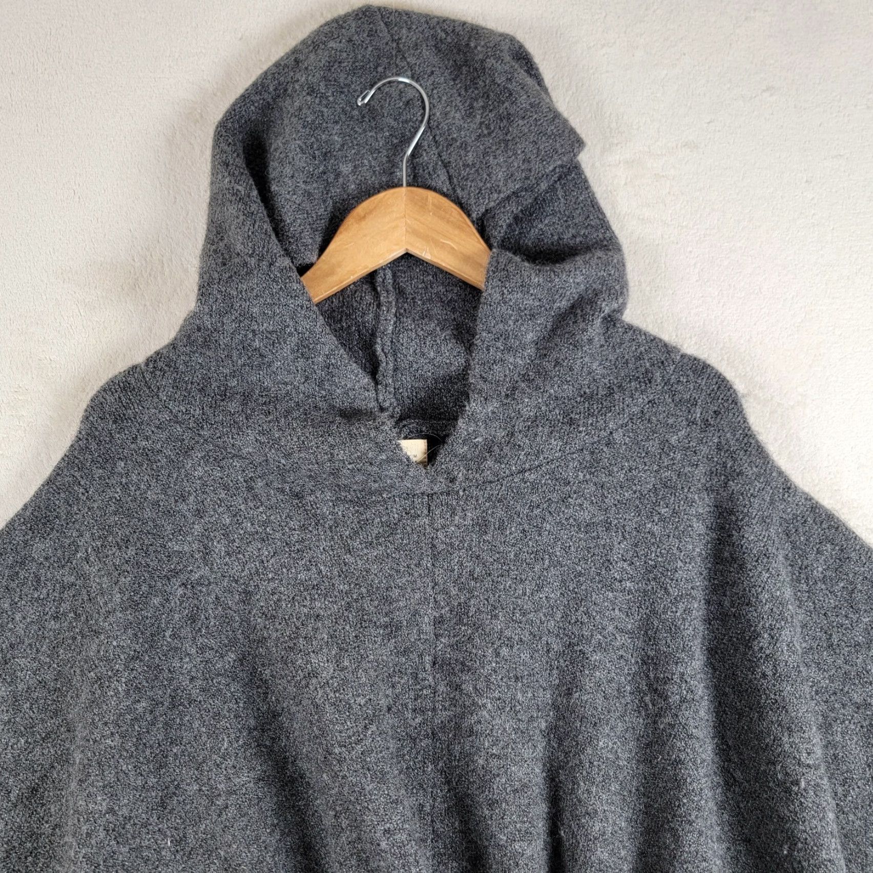 Vintage Look by M New York Women's Gray Parka Jacket Cape Hooded One Size Winter Fall Spring Casual Business Party/Cocktail Travel Size ONE SIZE - 2 Thumbnail