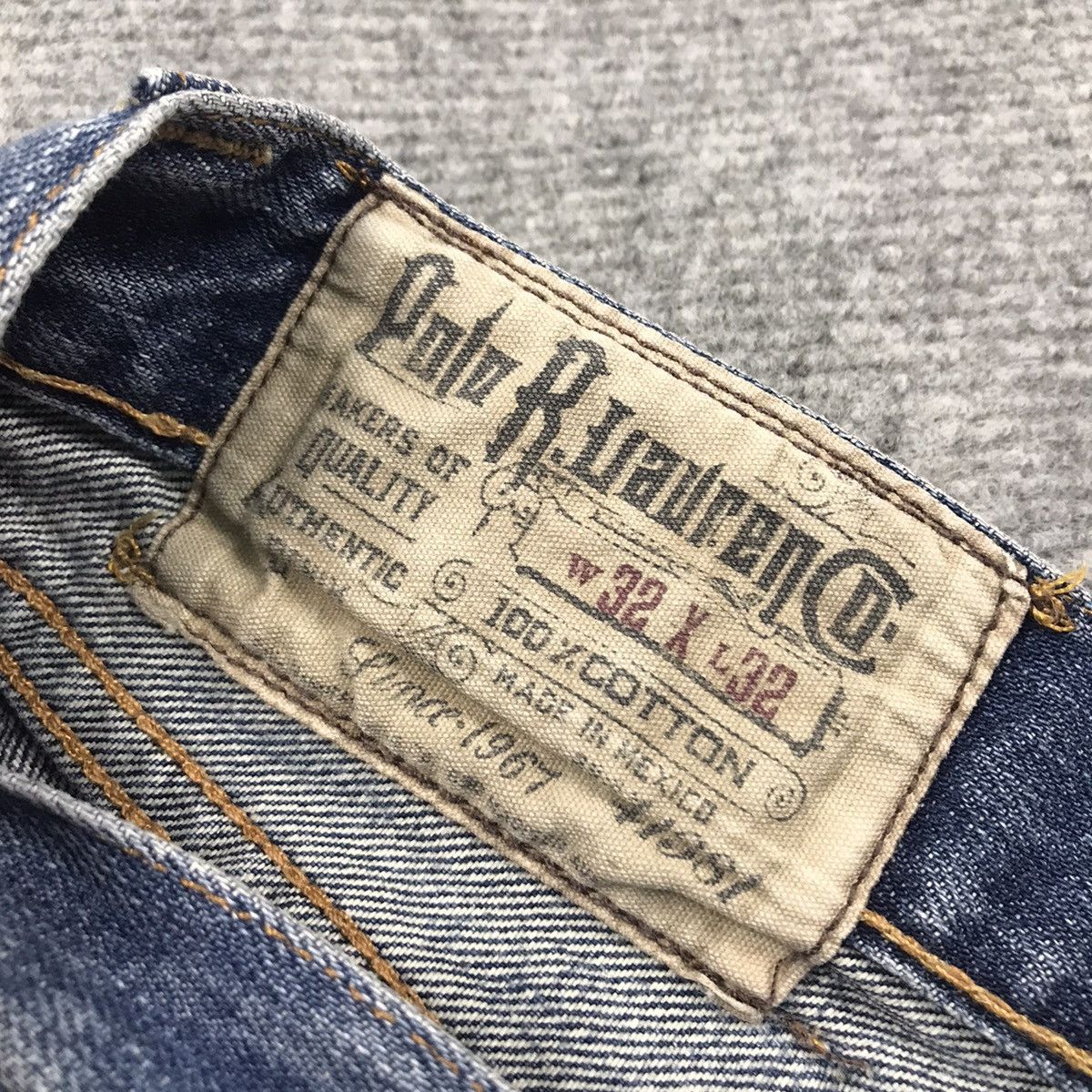 Japanese Brand × Polo Ralph Lauren DISTRESSED POLO RALPH LAUREN PATCHWORK BLUE FADED DENIM PANT Size US 32 / EU 48 - 15 Thumbnail