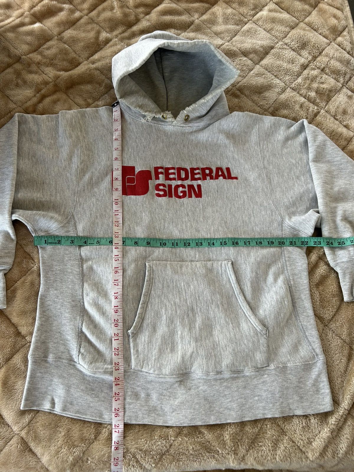 Champion Vintage 90s Thrashed Champion Reverse Weave Federal Sign Size US L / EU 52-54 / 3 - 9 Thumbnail