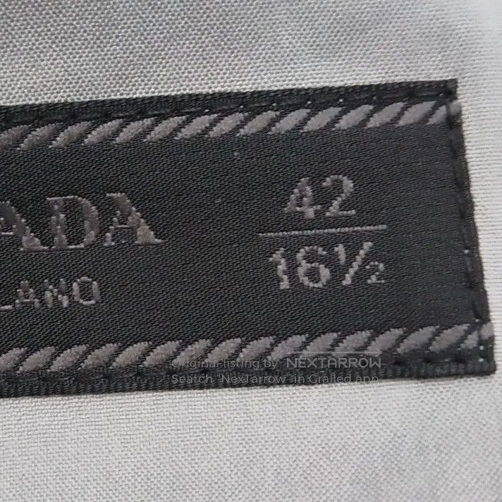 Prada Prada Gray Cotton Long Sleeve Shirt . Size L / US 10 / IT 46 - 6 Thumbnail
