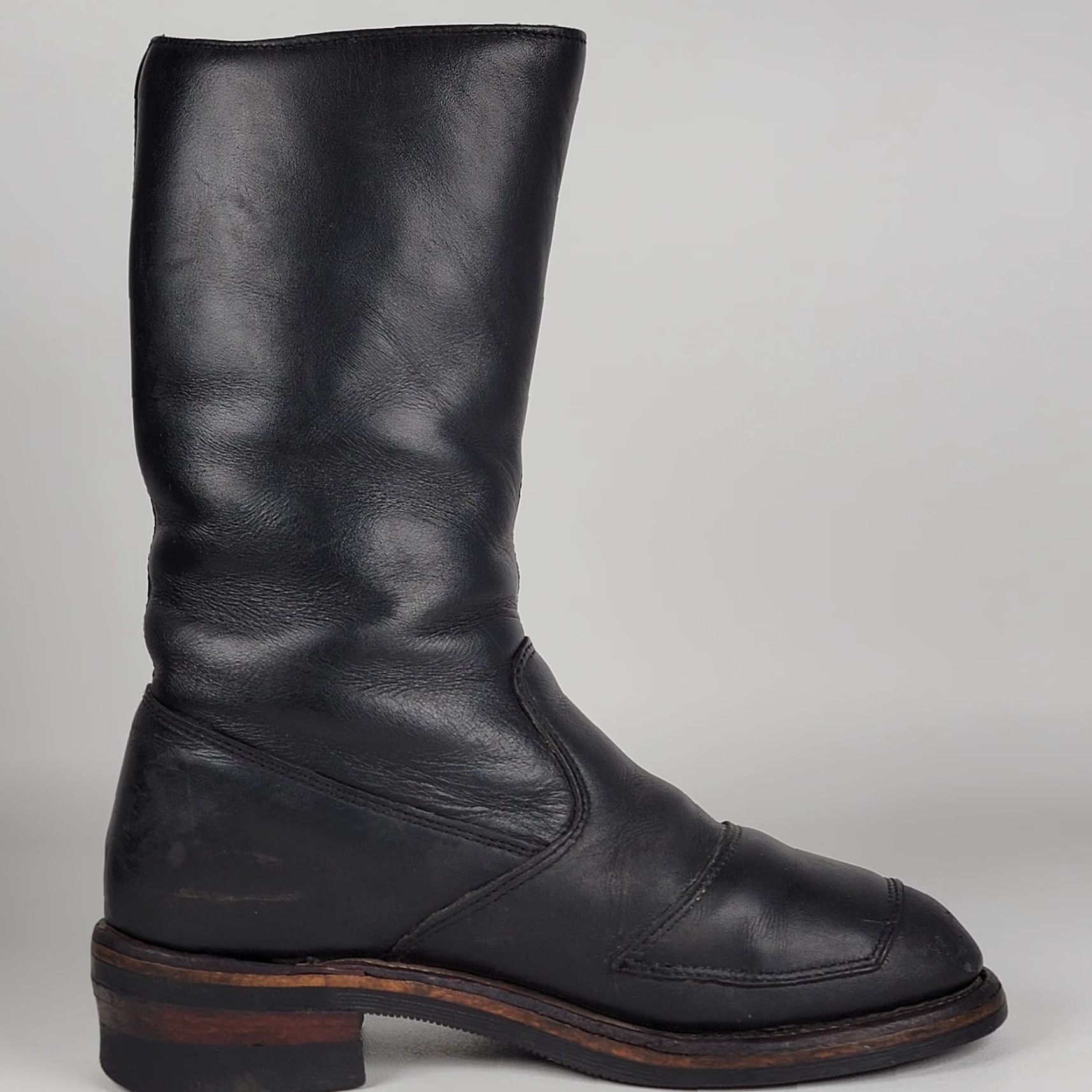 Chippewa Men's Chippewa Odessa Rally Black Leather Motorcycle Riding Boots 27862 8.5 EE Size US 9 / EU 42 - 6 Thumbnail