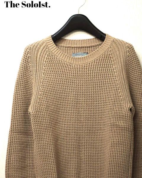 Takahiromiyashita The Soloist. The soloist heavy knit beige cotton sweater Size US L / EU 52-54 / 3 - 7 Thumbnail