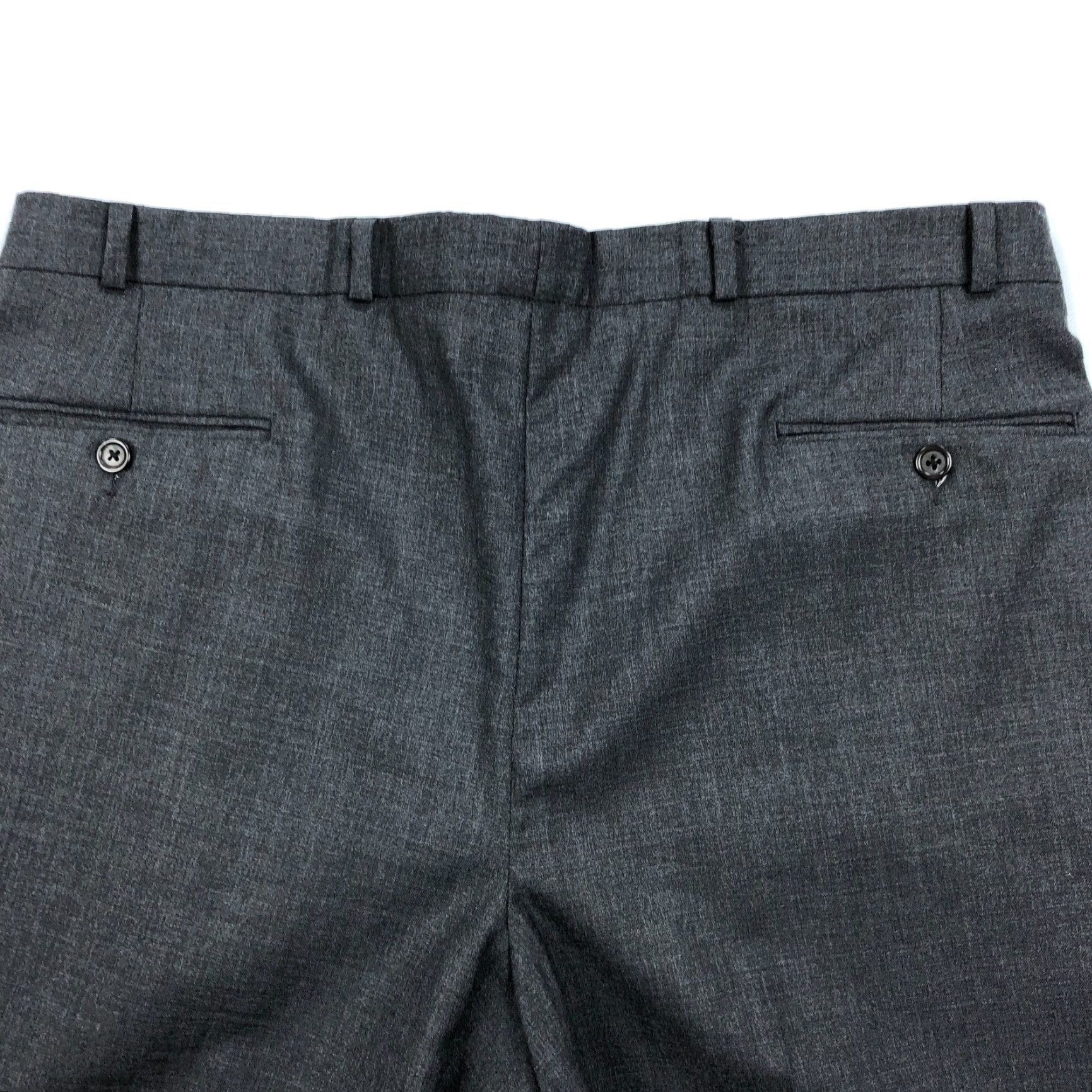 Ralph Lauren Ralph Lauren Chaps Dress Pants Mens 38x29 Wool Gray Solid Regular Front Pleated Vintage: No City Preppy 90s Mens Dress Pants Size US 38 / EU 54 - 4 Thumbnail