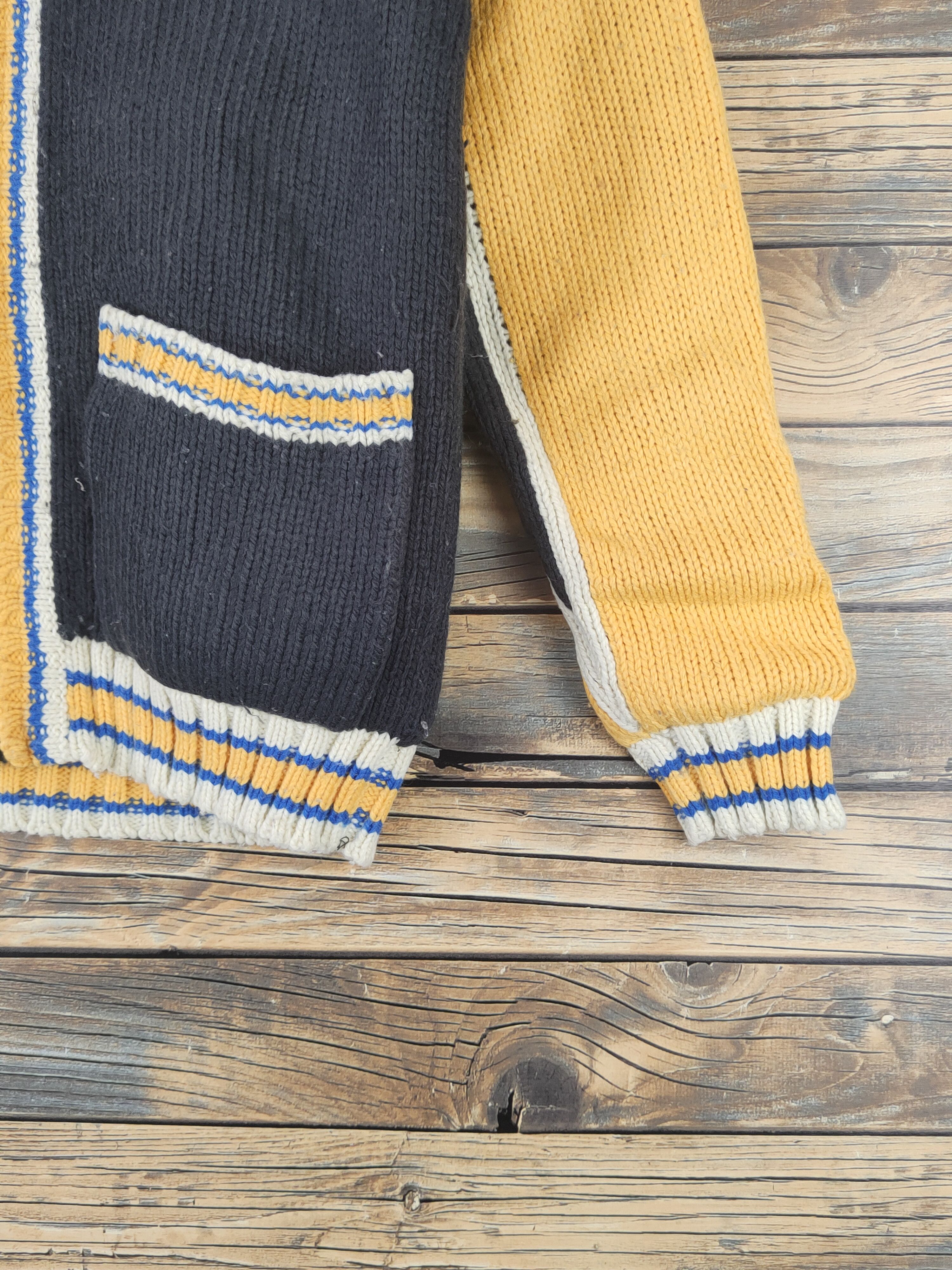 Japanese Brand × Vintage DL MPS Yellow Knitwear Sweaters #830 Size XS / US 0-2 / IT 36-38 - 7 Thumbnail