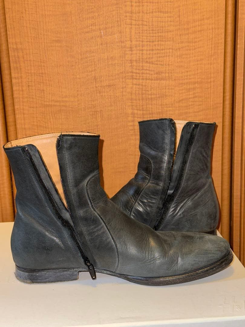 H&M × Maison Margiela Maison Margiela x H&M Zip Closure Leather Boots Black 41 Size US 8 / EU 41 - 5 Thumbnail