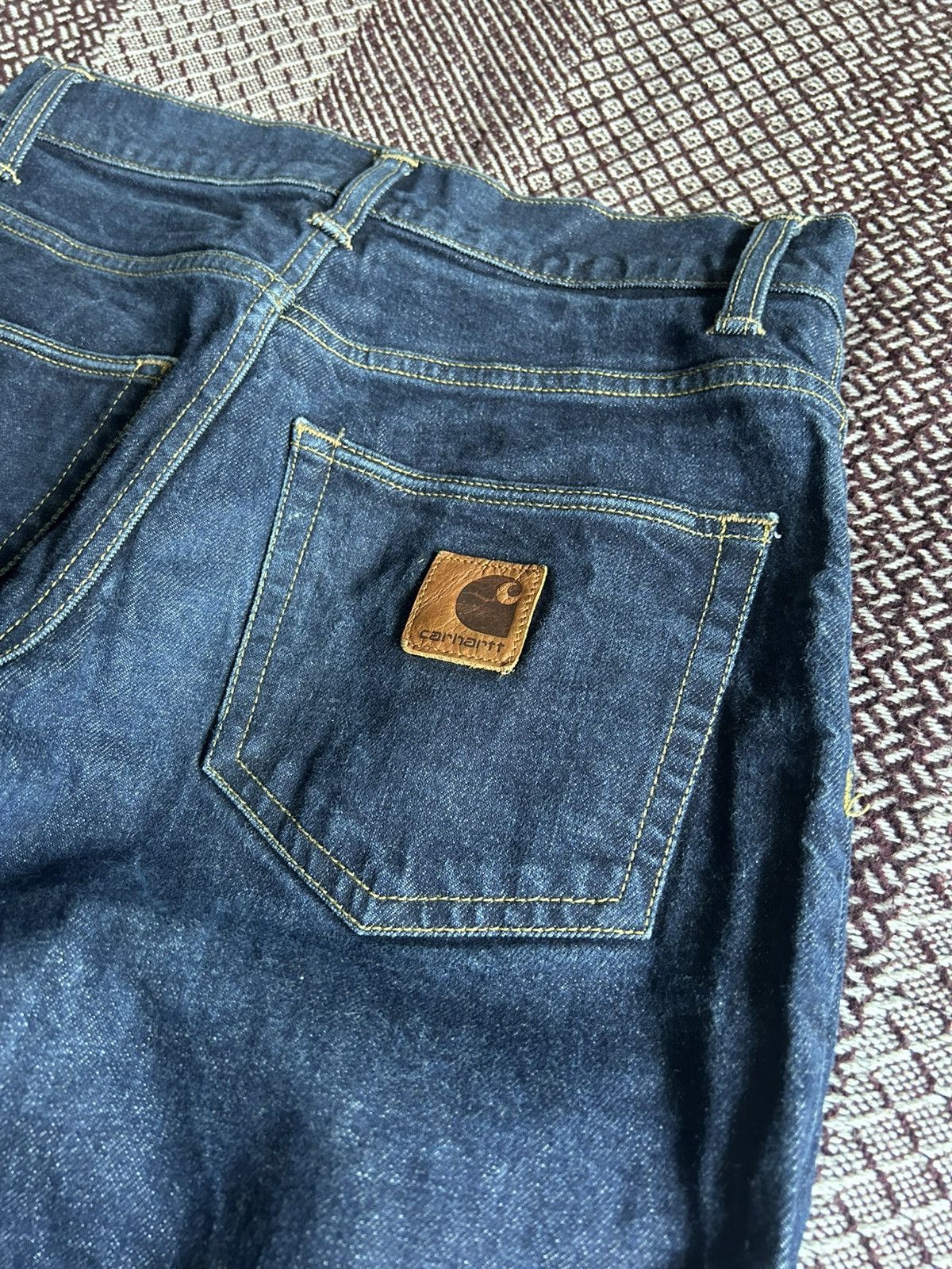 Vintage Vintage Carhartt WIP Denim Jeans Streetwear Style Size 27x32 Size 27" / US 4 / IT 40 - 5 Thumbnail