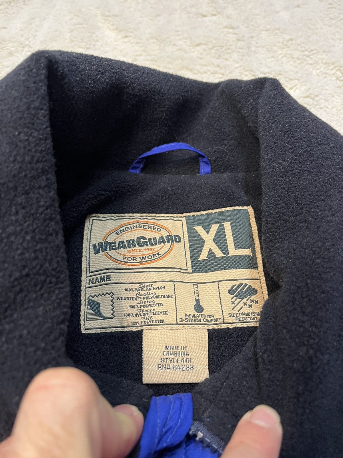 Other Vintage 90 Wear Guard Zip Bomber Fleece Lined Jacket Y2K Vtg Size US XL / EU 56 / 4 - 5 Thumbnail