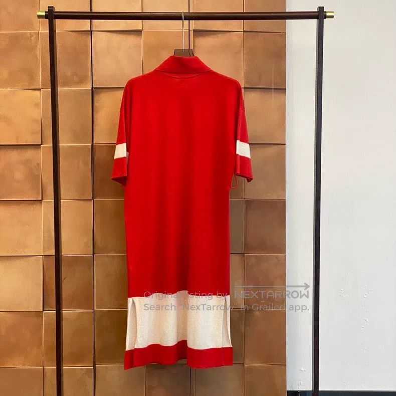 Hermes Hermes Contrast Color Waist Belt Cashmere Knit Dress Size XXS / US 00 / IT 34 - 3 Thumbnail