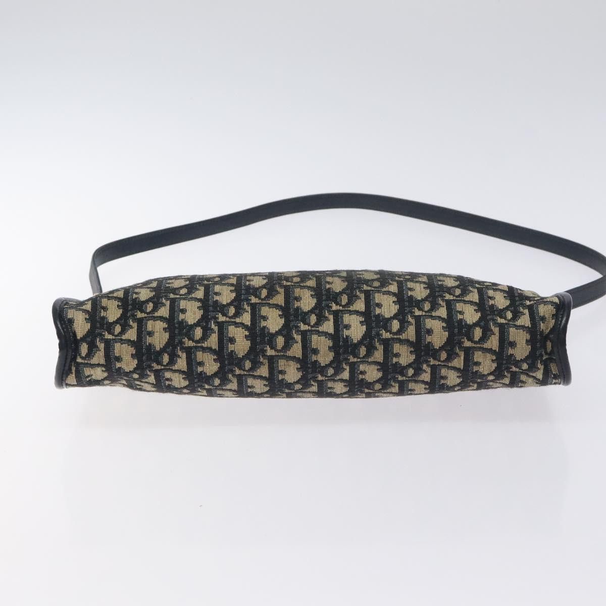 Dior DIOR Trotter Canvas Shoulder Bag Navy Gold Size ONE SIZE - 9 Thumbnail
